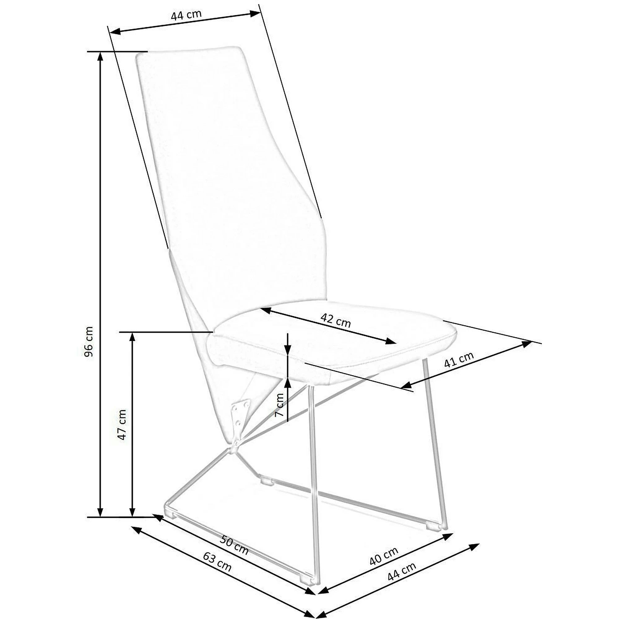 Scaun tapitat K485, verde inchis, stofa catifelata, 44x63x96 cm
