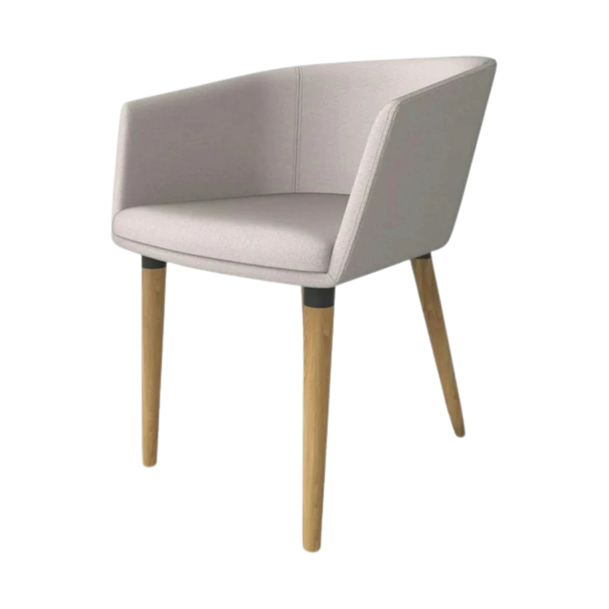 Scaun tapitat living K266, bej/stejar, stofa clasica/lemn, 56X56X72 CM