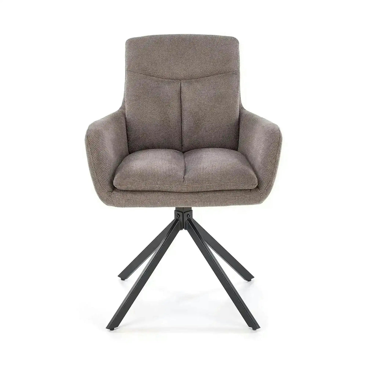 Scaun tapitat stofa clasica K536, gri/negru, 62x68x85 cm