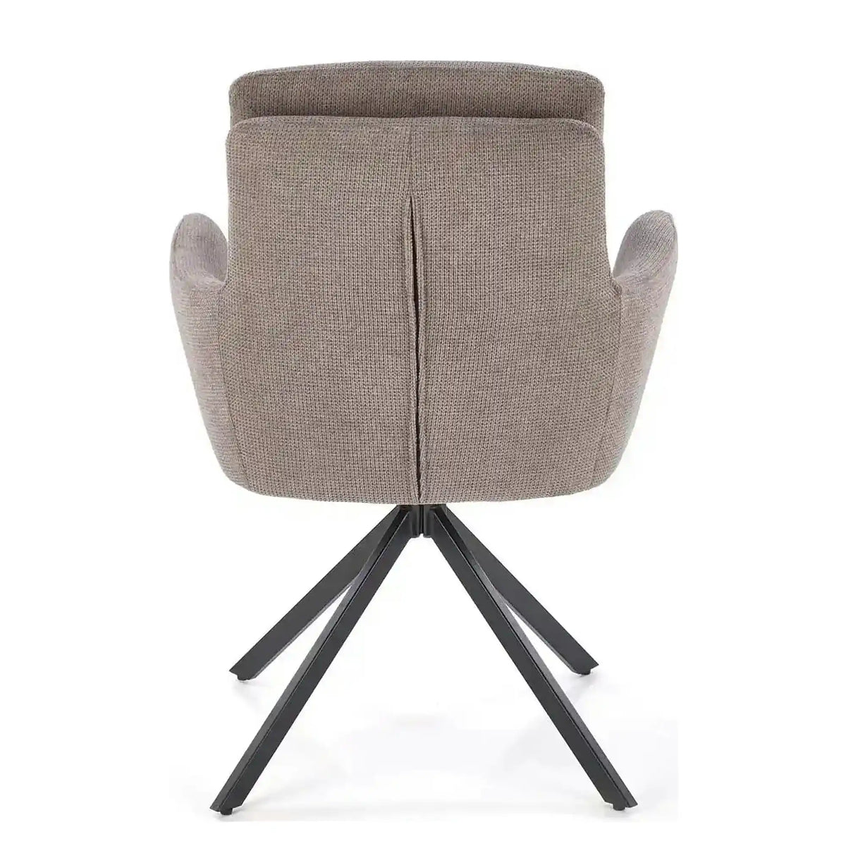 Scaun tapitat stofa clasica K536, gri/negru, 62x68x85 cm