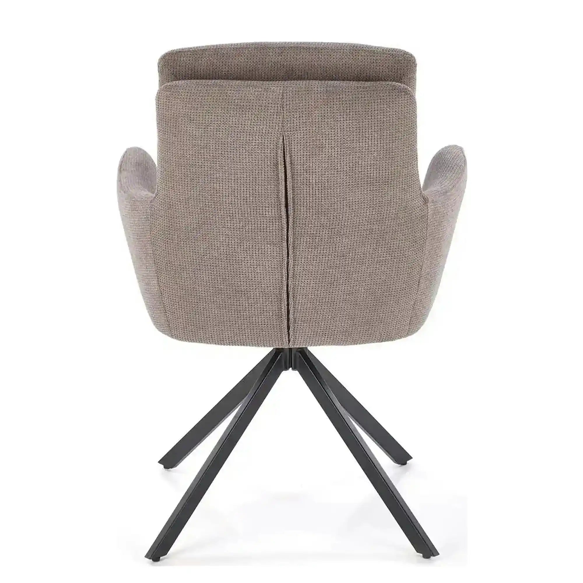 Scaun tapitat stofa clasica K536, gri/negru, 62x68x85 cm