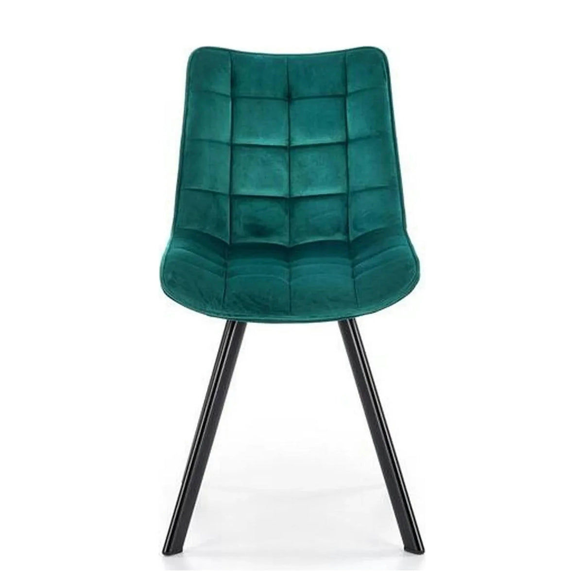 Scaun tapitat stofa K332, turcoaz/negru, 46x61x84 cm
