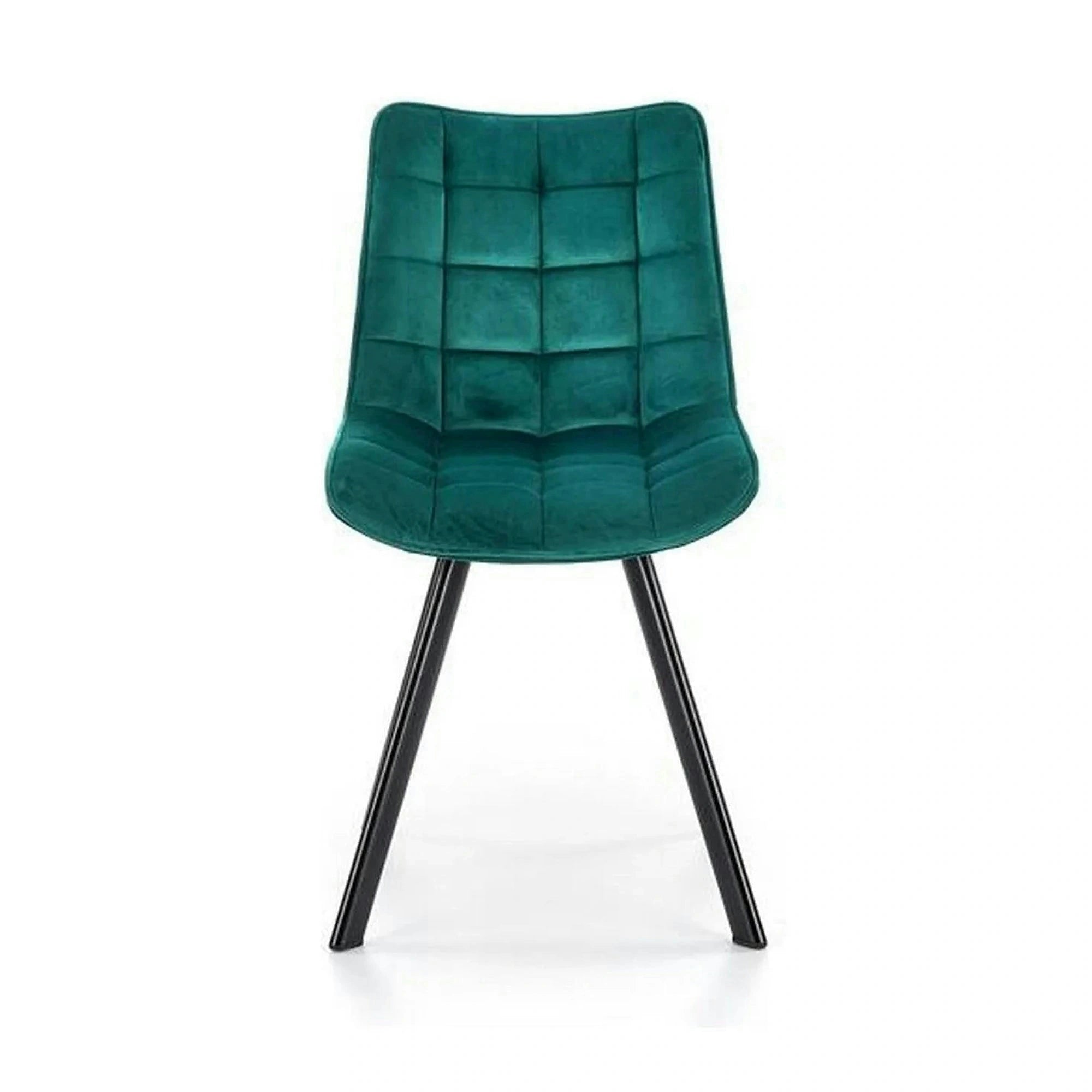 Scaun tapitat stofa K332, turcoaz/negru, 46x61x84 cm