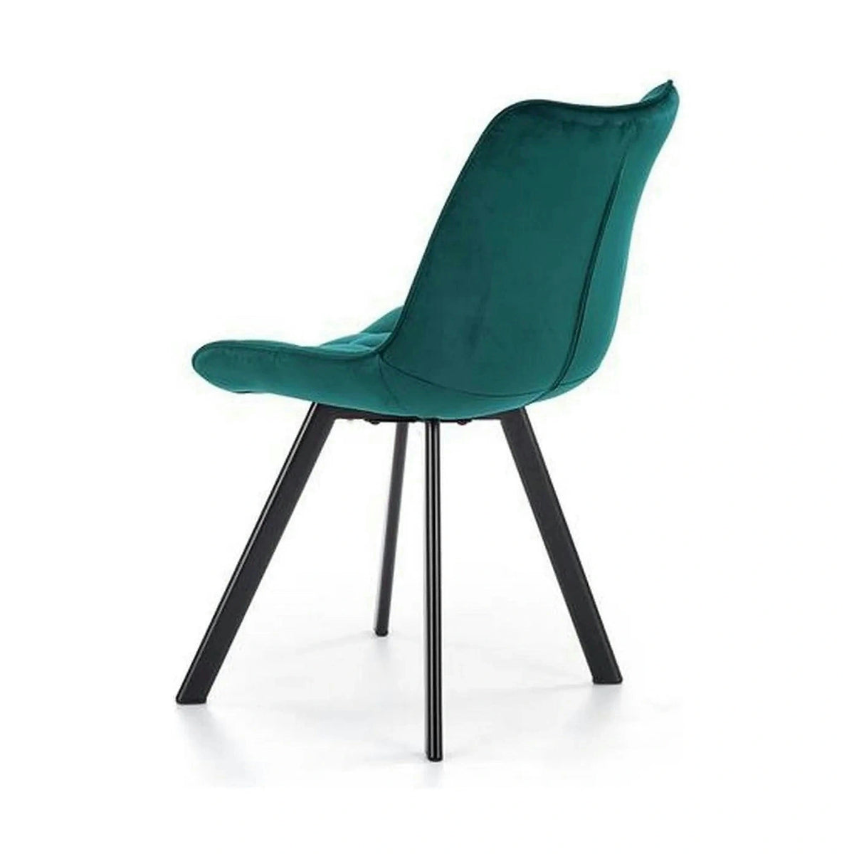 Scaun tapitat stofa K332, turcoaz/negru, 46x61x84 cm