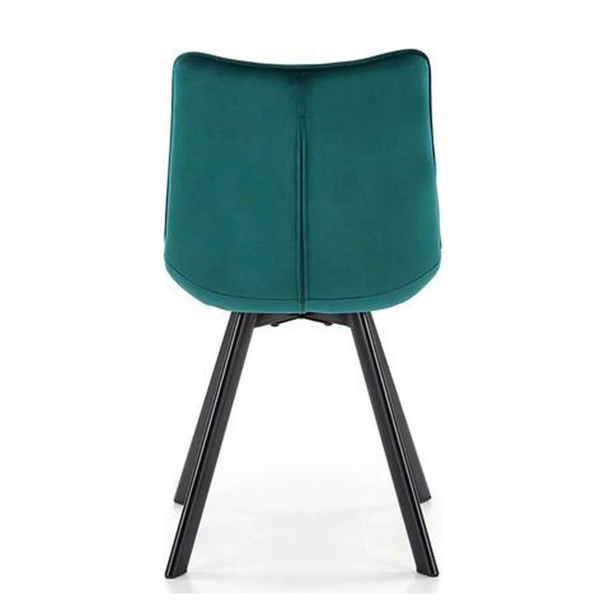 Scaun tapitat stofa K332, turcoaz/negru, 46x61x84 cm