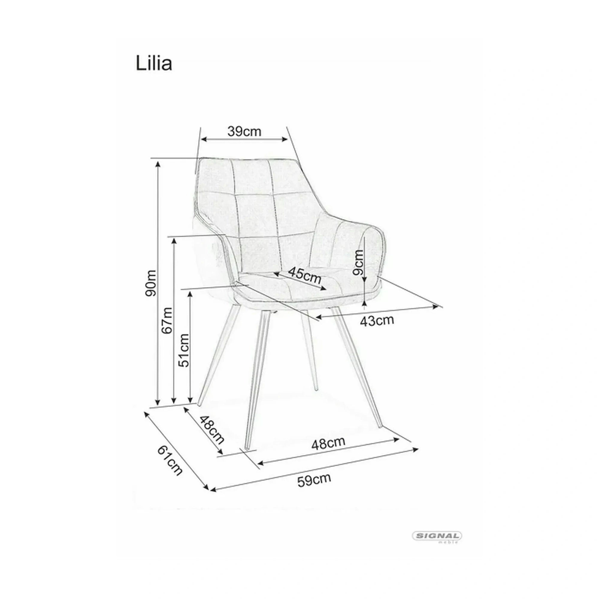 Scaun tapitat stofa LILIA, caramiziu/negru, 59x45x90 cm