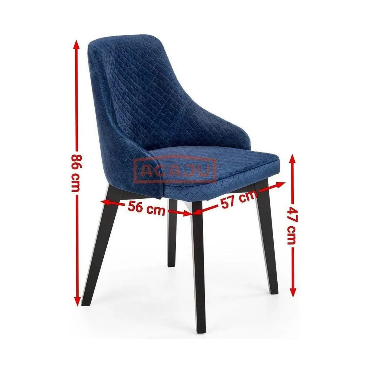 Scaun tapitat TOLEDO 3, verde, 57x56x86 cm