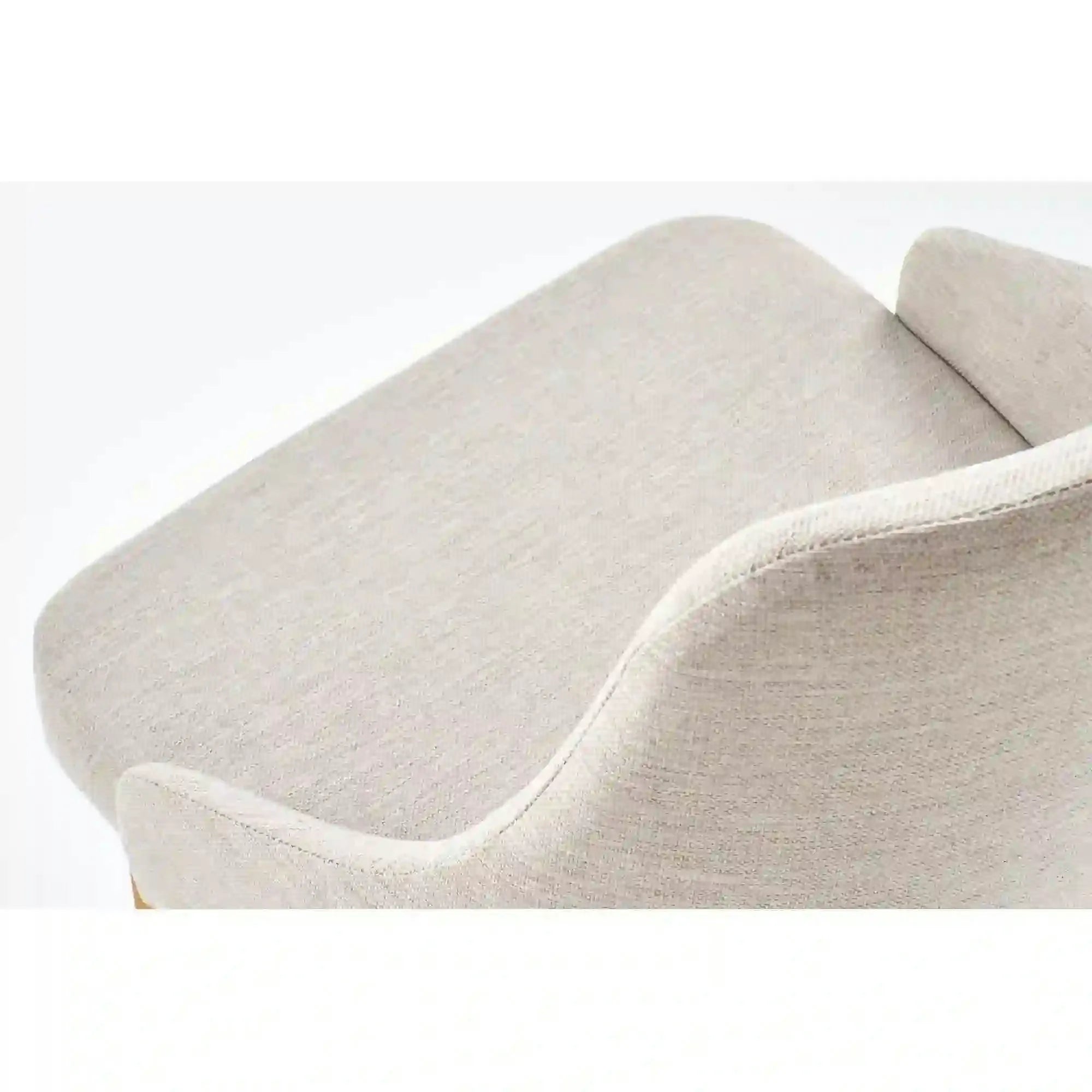 Scaun tapitat Toledo, bej deschis/stejar miere, stofa clasica/lemn de fag, 51X55X82 CM