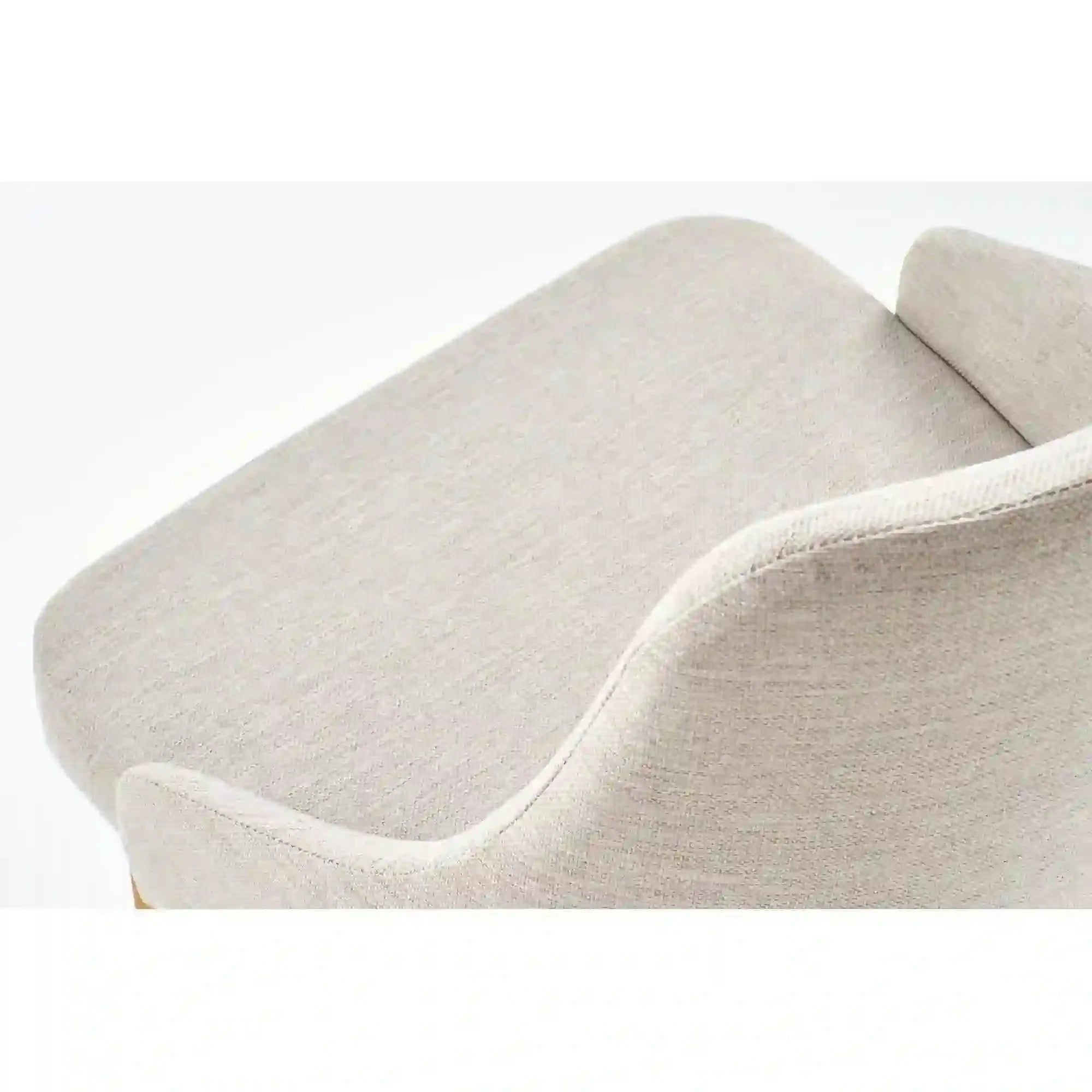 Scaun tapitat Toledo, bej deschis/stejar miere, stofa clasica/lemn de fag, 51X55X82 CM