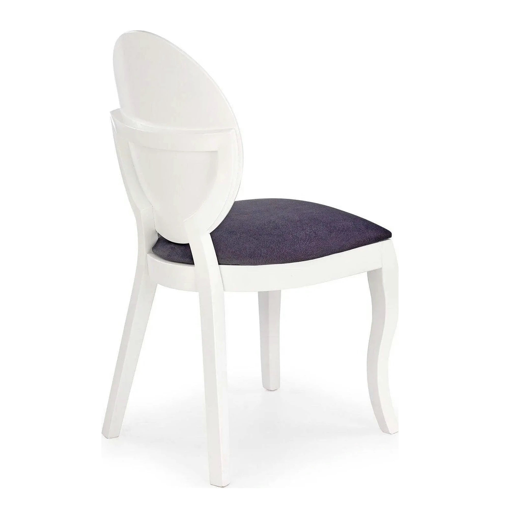 Scaun tapitat Verdi, gri/alb, stofa clasica/lemn de fag, 43X52X90 CM