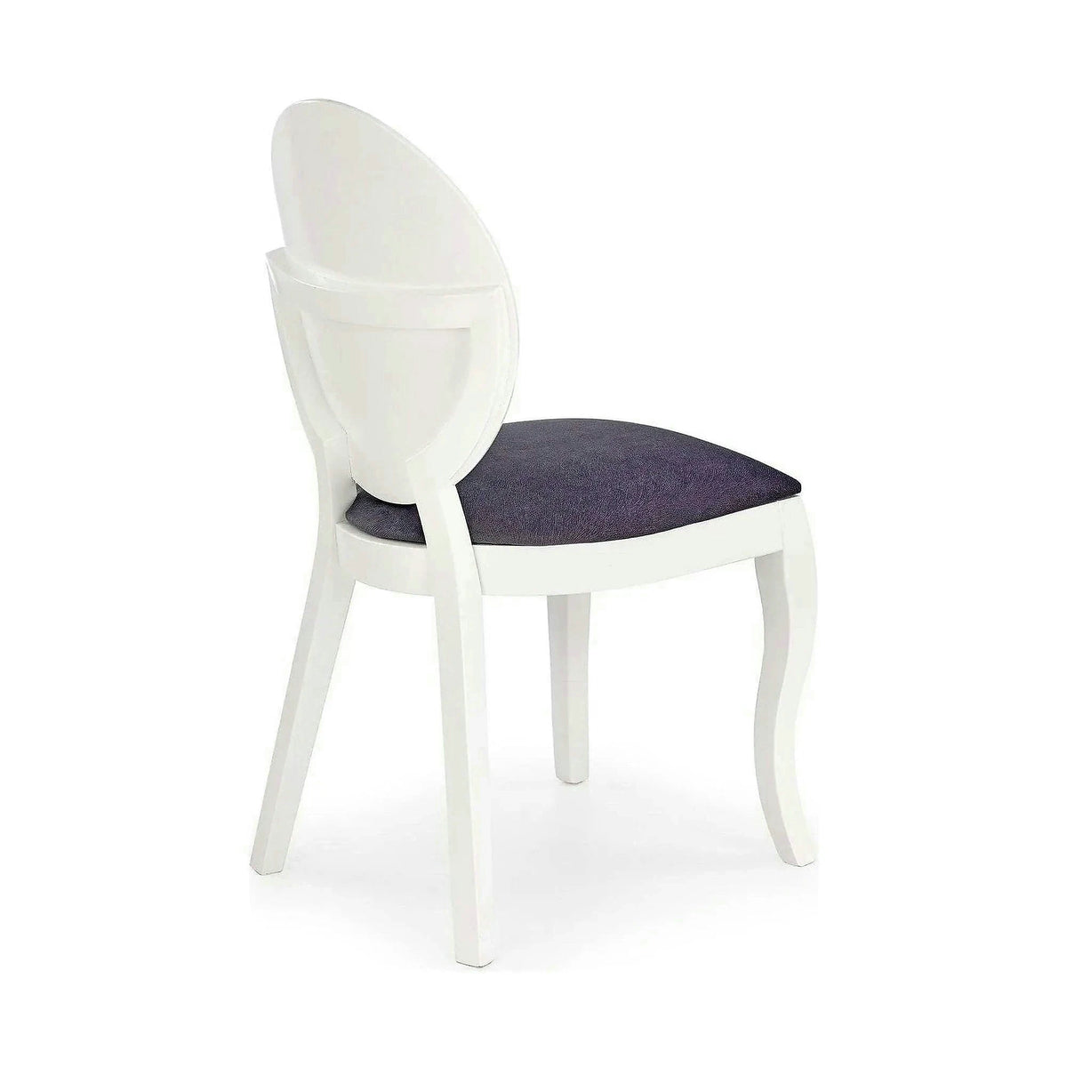 Scaun tapitat Verdi, gri/alb, stofa clasica/lemn de fag, 43X52X90 CM