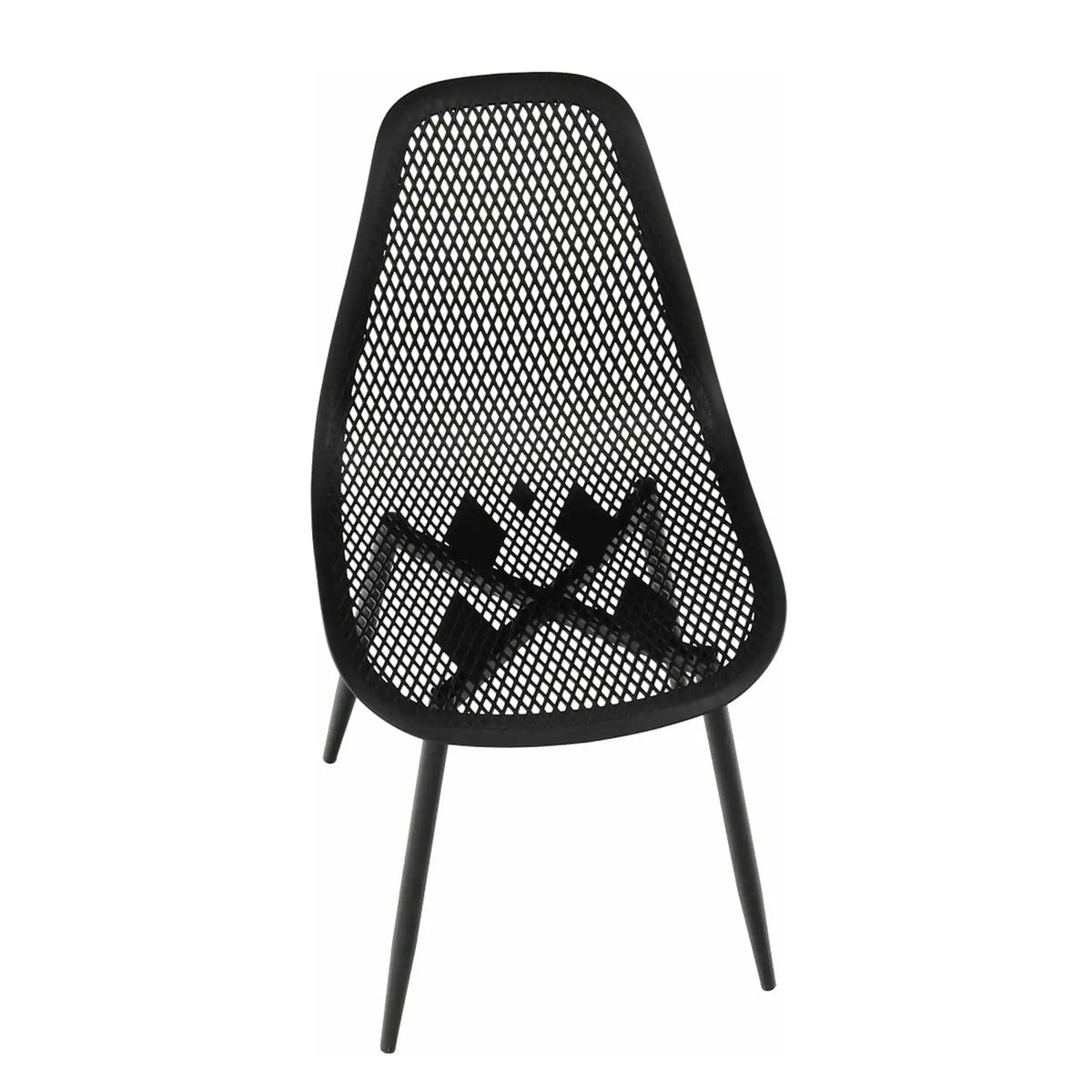 Scaun TEGRA TYP 2, negru, plastic/metal, 37x53x86 cm