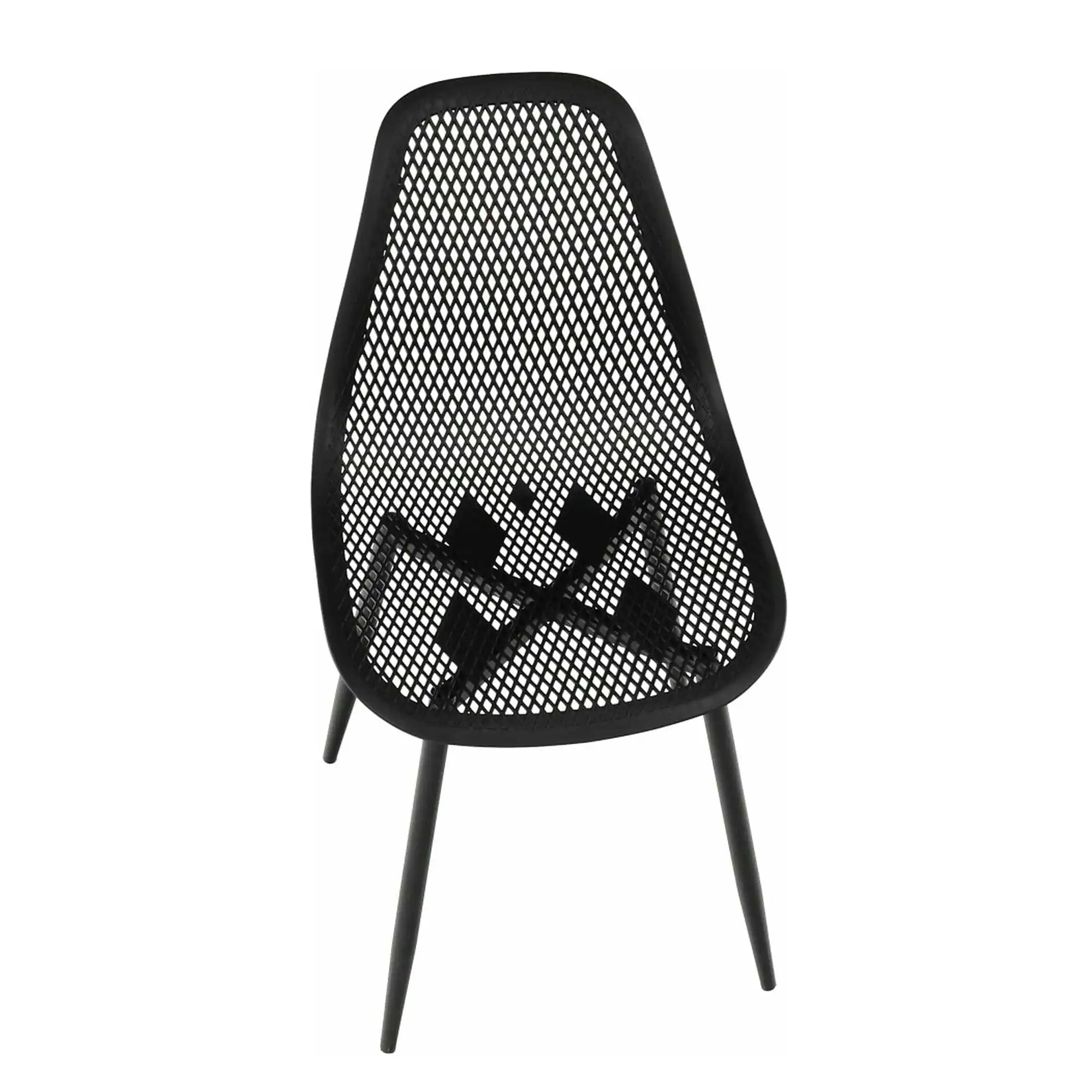 Scaun TEGRA TYP 2, negru, plastic/metal, 37x53x86 cm