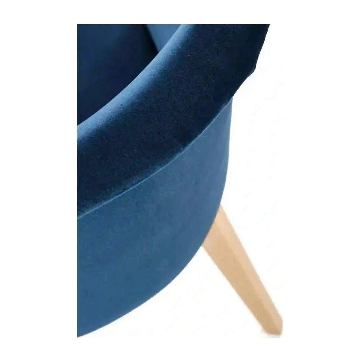 Scaun TOLEDO 2, albastru/stejar, stofa catifelata/lemn de fag 57x56x86 cm