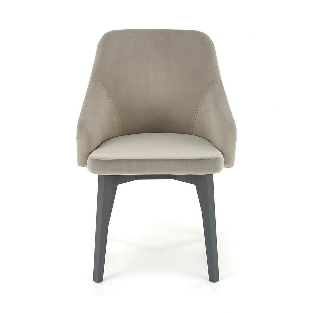 Scaun TOLEDO 2, gri/gri antracit, stofa catifelata/lemn, 57x56x86 cm
