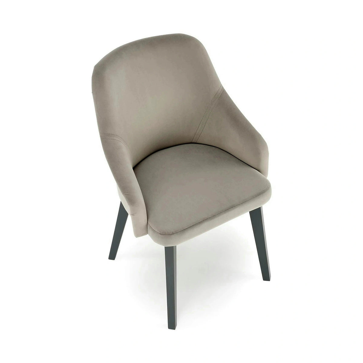 Scaun TOLEDO 2, gri/gri antracit, stofa catifelata/lemn, 57x56x86 cm