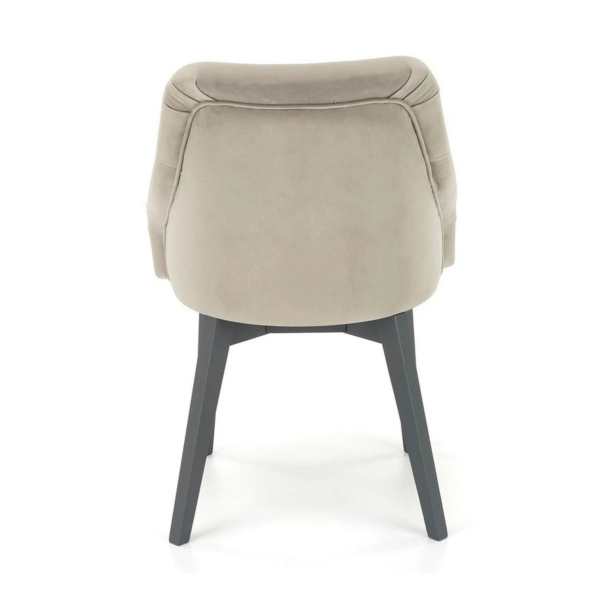 Scaun TOLEDO 2, gri/gri antracit, stofa catifelata/lemn, 57x56x86 cm