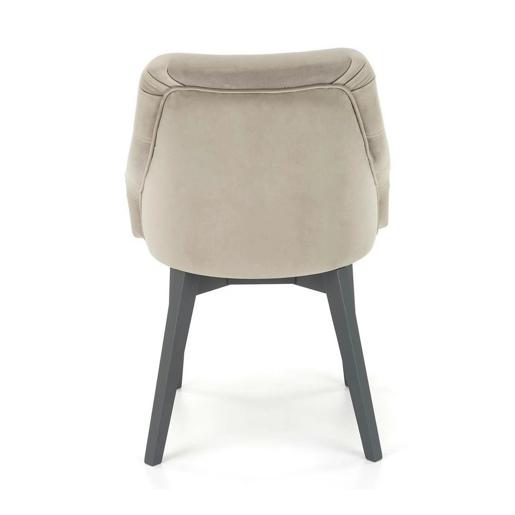 Scaun TOLEDO 2, gri/gri antracit, stofa catifelata/lemn, 57x56x86 cm
