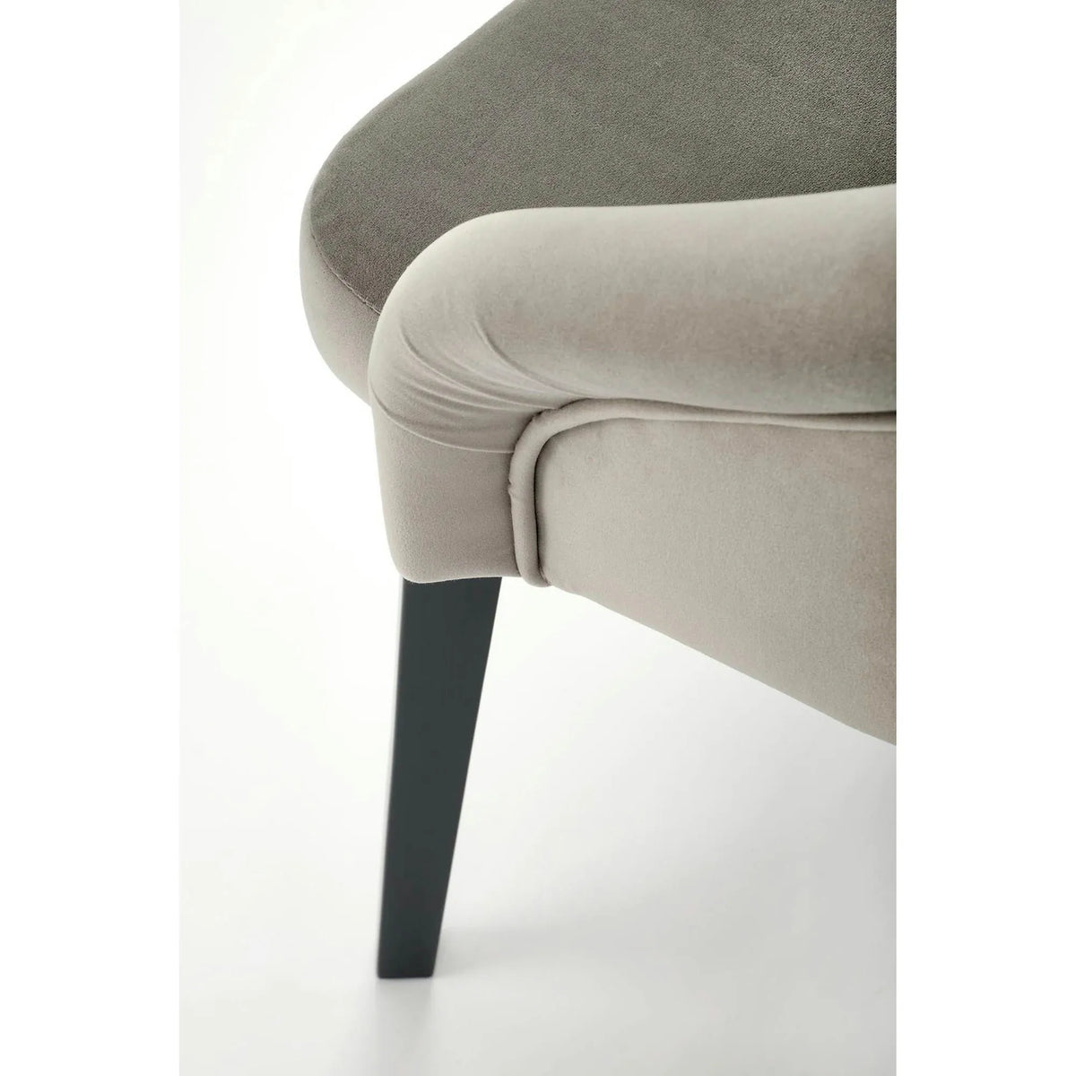Scaun TOLEDO 2, gri/gri antracit, stofa catifelata/lemn, 57x56x86 cm