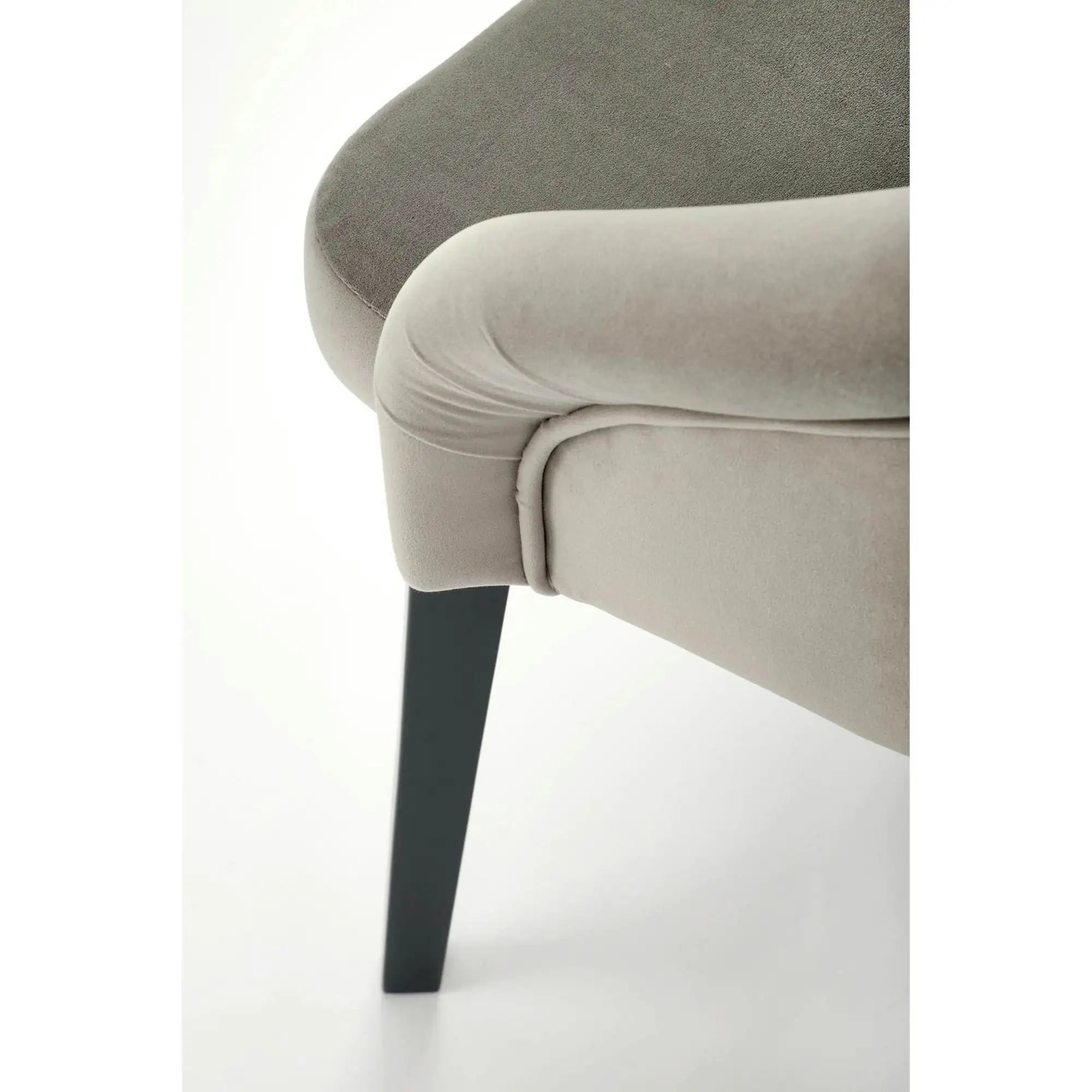 Scaun TOLEDO 2, gri/gri antracit, stofa catifelata/lemn, 57x56x86 cm