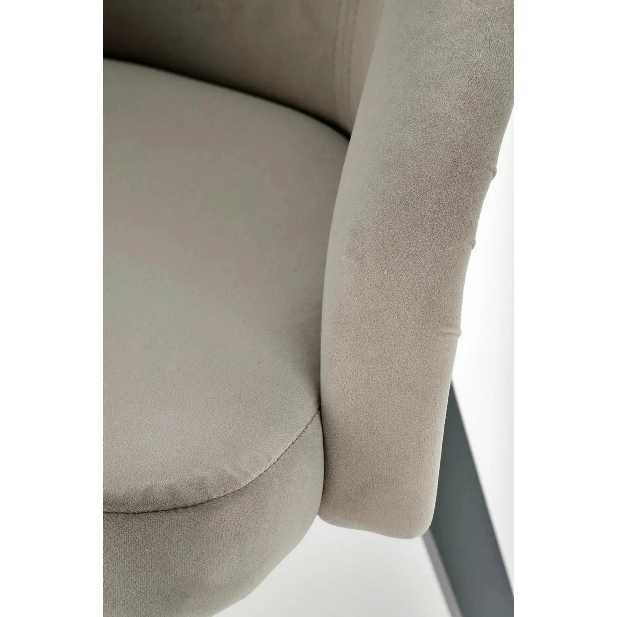 Scaun TOLEDO 2, gri/gri antracit, stofa catifelata/lemn, 57x56x86 cm