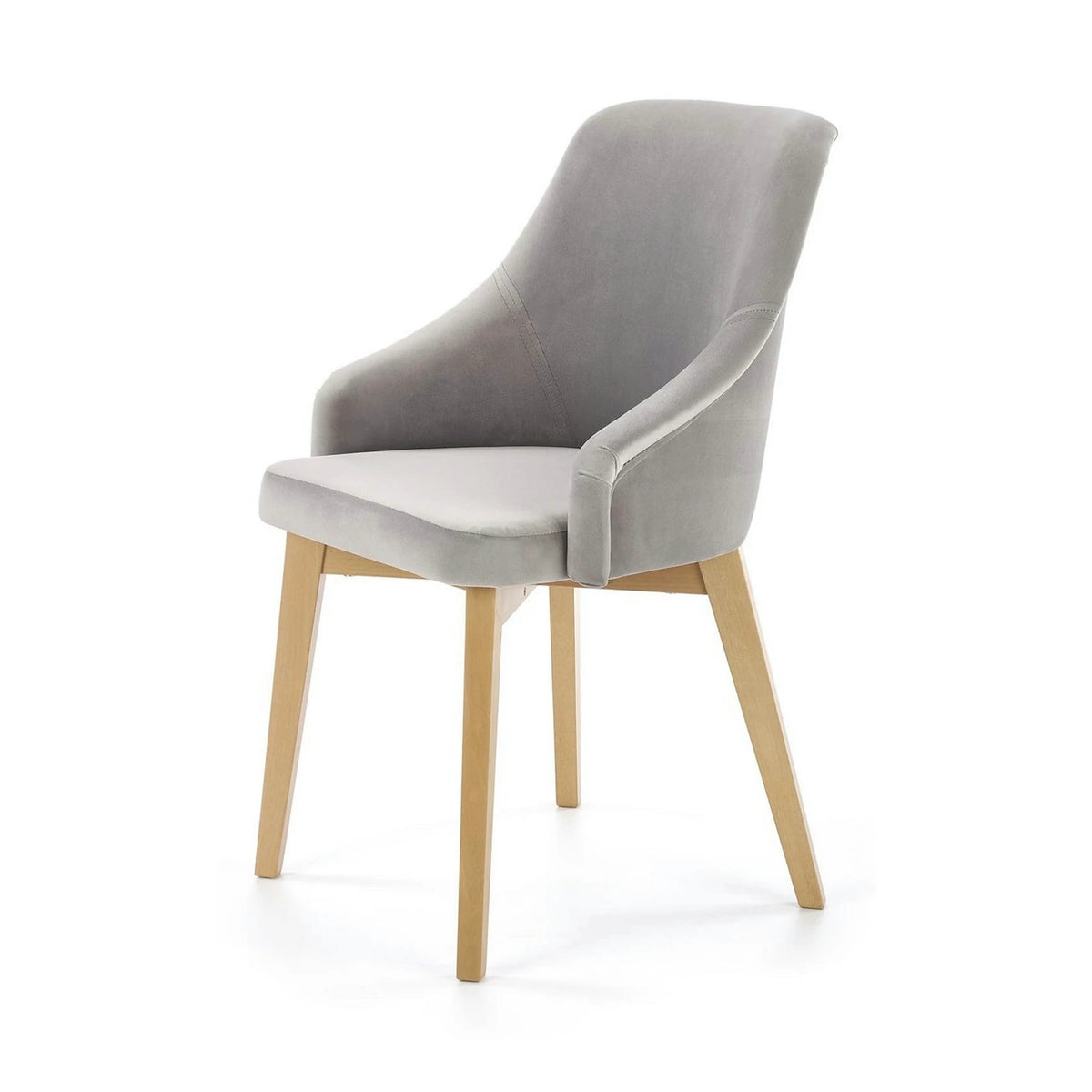 Scaun TOLEDO 2, gri/stejar, lemn de fag, 57x56x86 cm