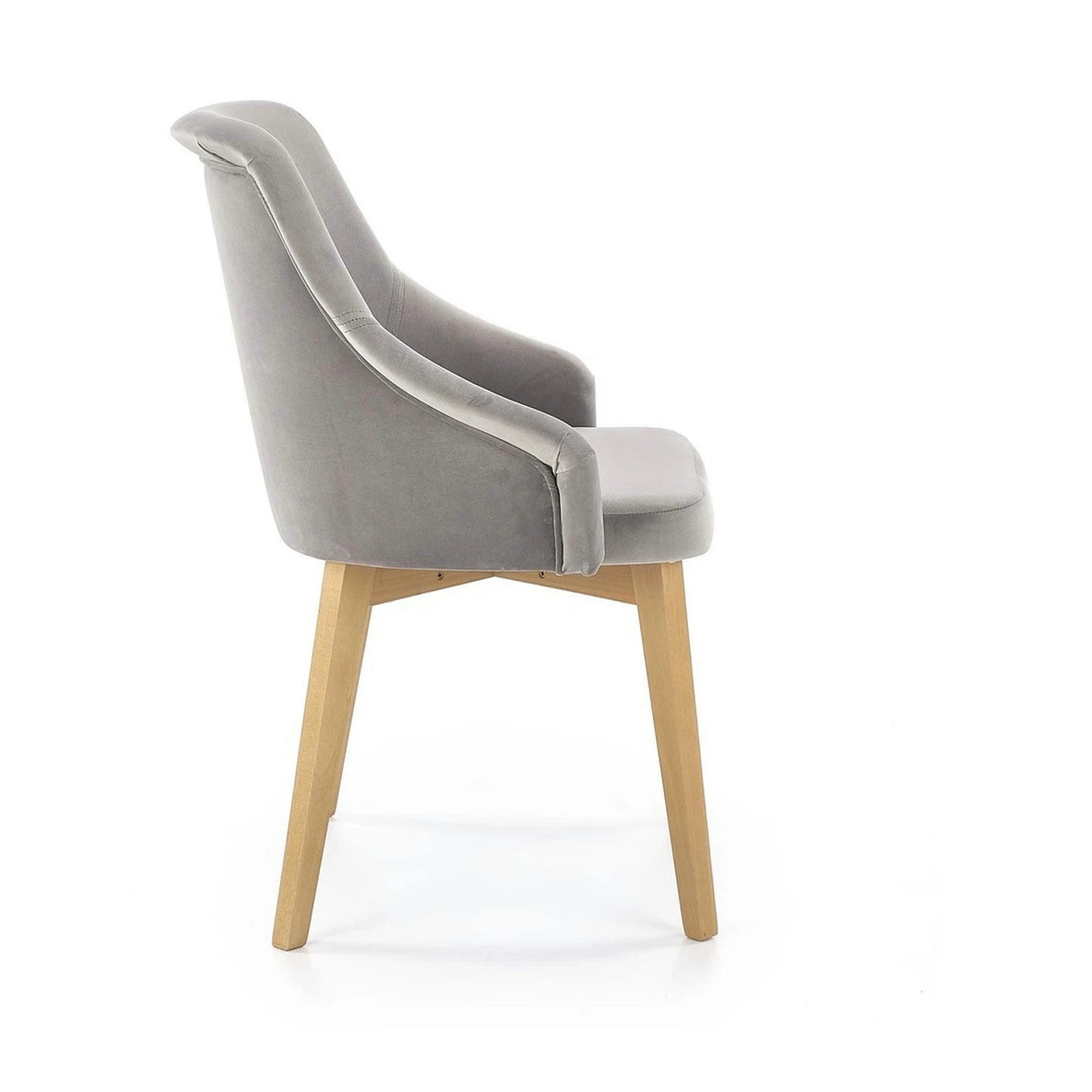 Scaun TOLEDO 2, gri/stejar, lemn de fag, 57x56x86 cm