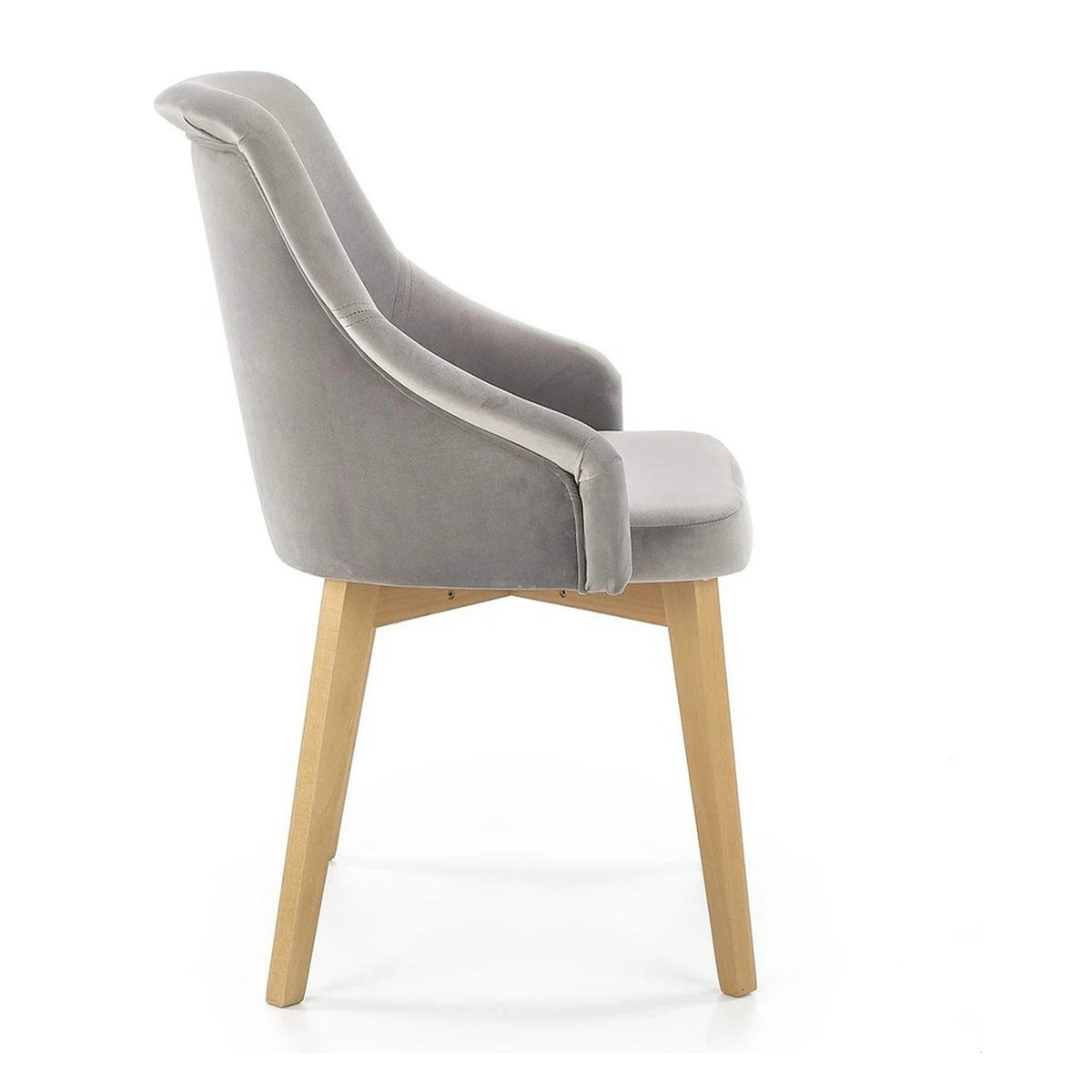 Scaun TOLEDO 2, gri/stejar, lemn de fag, 57x56x86 cm