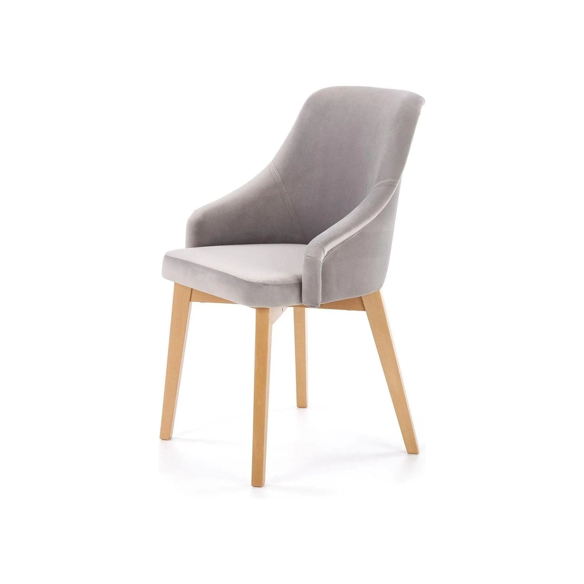 Scaun TOLEDO 2, gri/stejar, lemn de fag, 57x56x86 cm