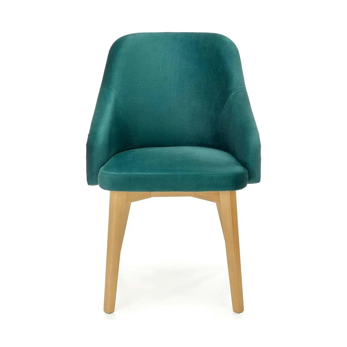 Scaun TOLEDO 2, verde/stejar, stofa catifelata/lemn de fag, 57x56x86 cm