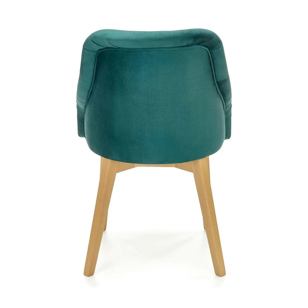 Scaun TOLEDO 2, verde/stejar, stofa catifelata/lemn de fag, 57x56x86 cm