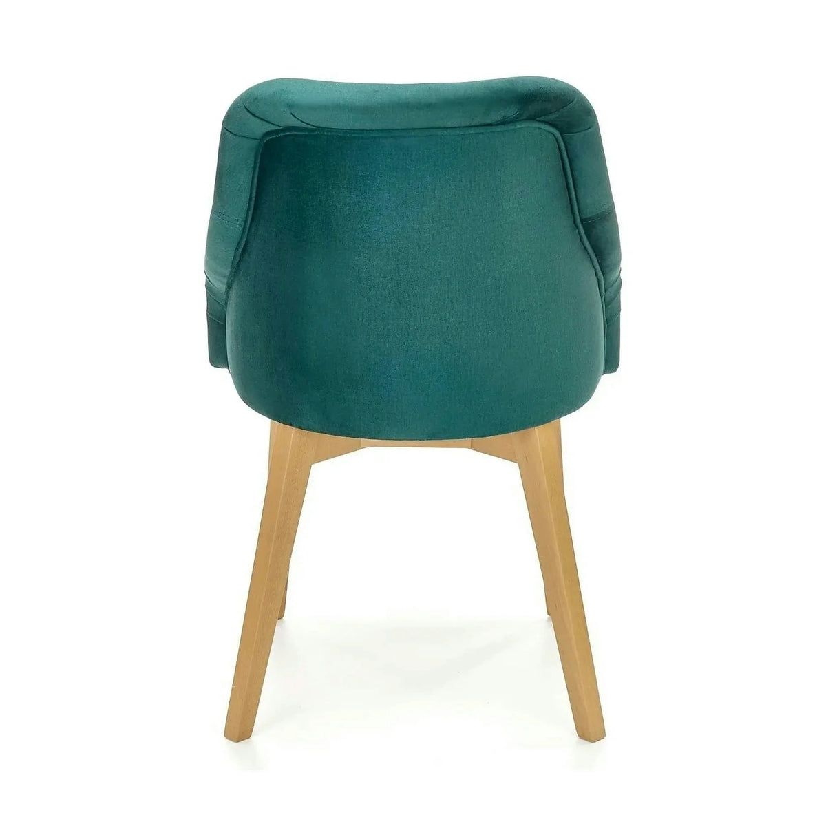 Scaun TOLEDO 2, verde/stejar, stofa catifelata/lemn de fag, 57x56x86 cm