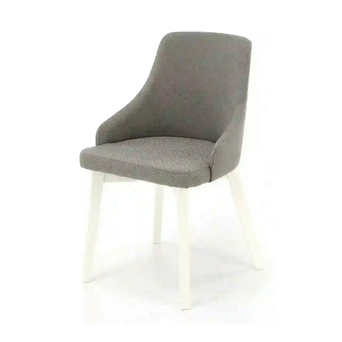 Scaun TOLEDO, gri/alb, stofa clasica/lemn de fag, 51x55x82 cm