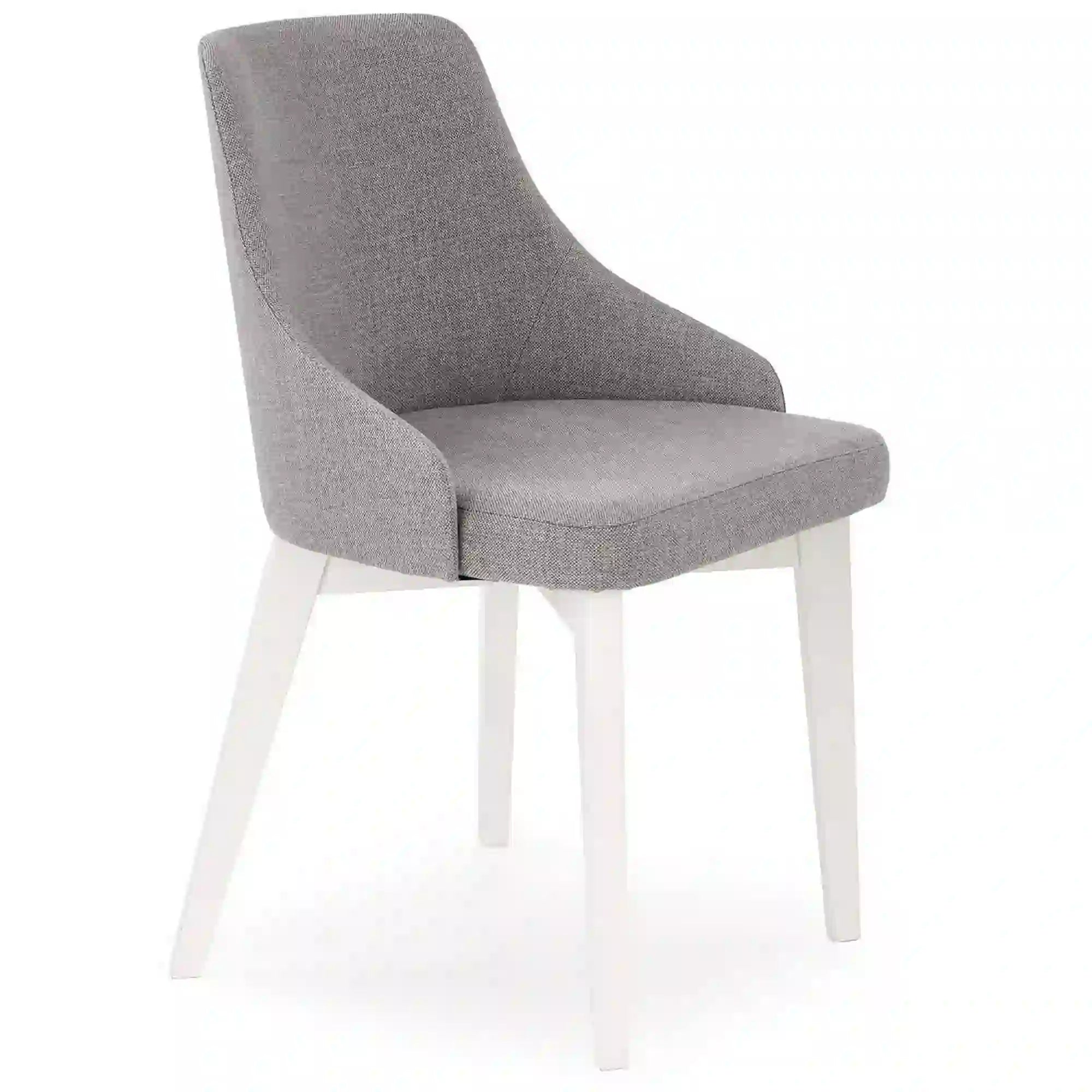 Scaun TOLEDO, gri/alb, stofa clasica/lemn de fag, 51x55x82 cm