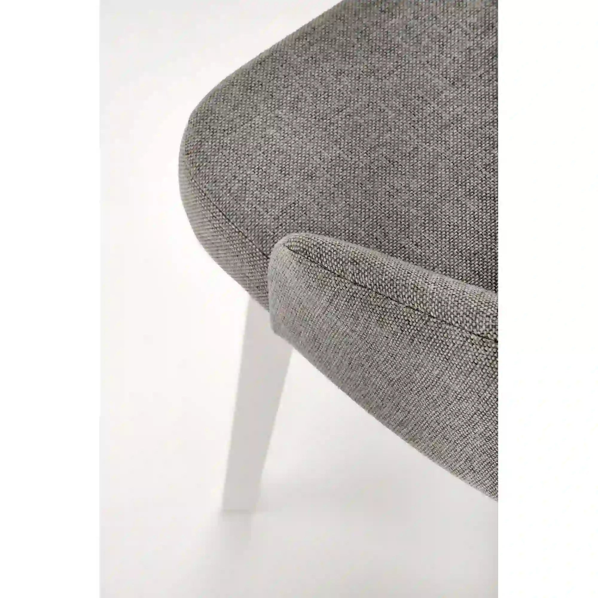 Scaun TOLEDO, gri/alb, stofa clasica/lemn de fag, 51x55x82 cm