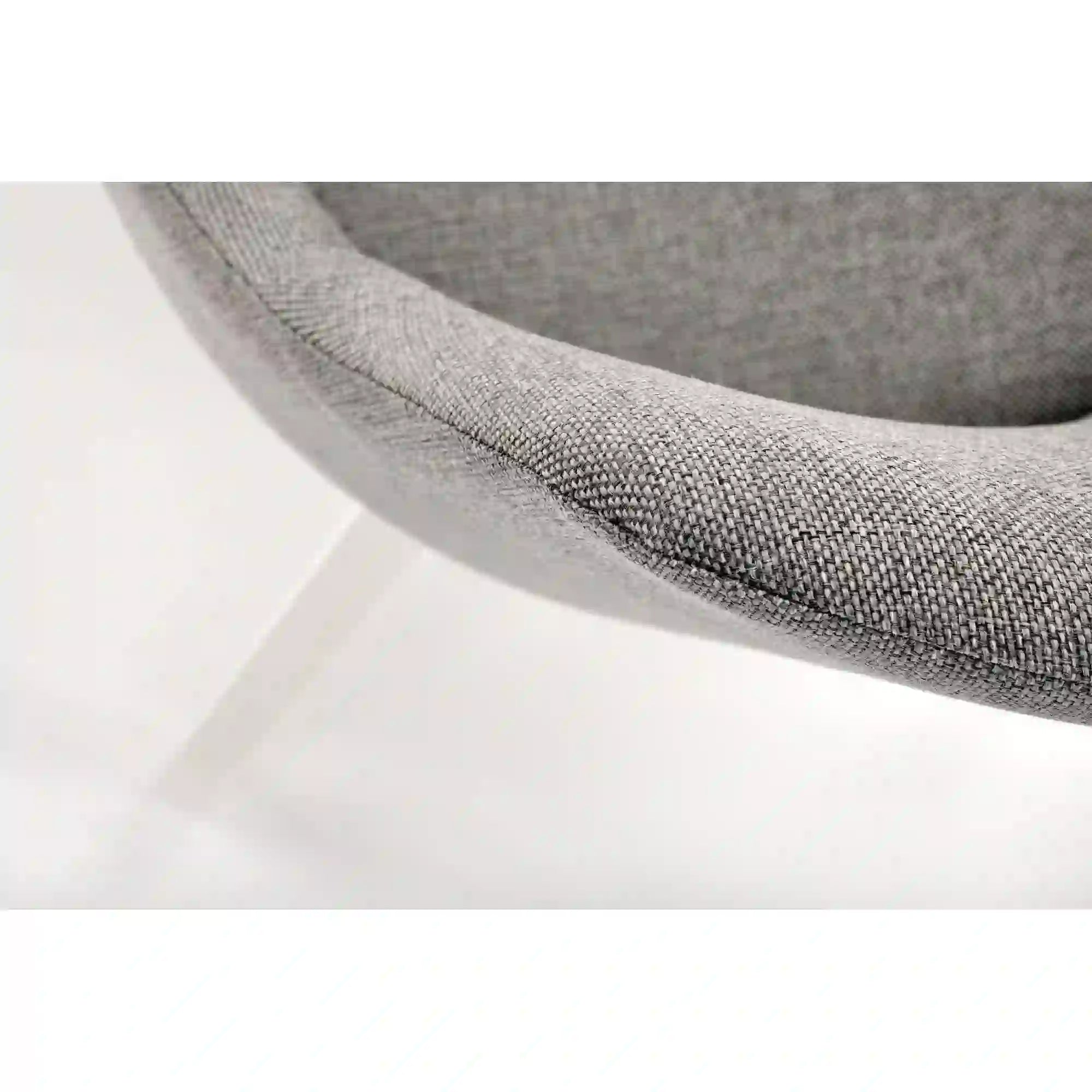 Scaun TOLEDO, gri/alb, stofa clasica/lemn de fag, 51x55x82 cm