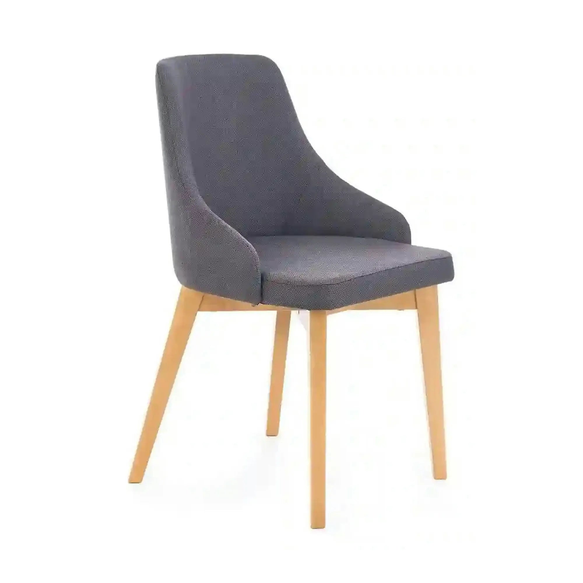 Scaun TOLEDO, gri inchis/stejar miere, stofa clasica, 55x51x82 cm