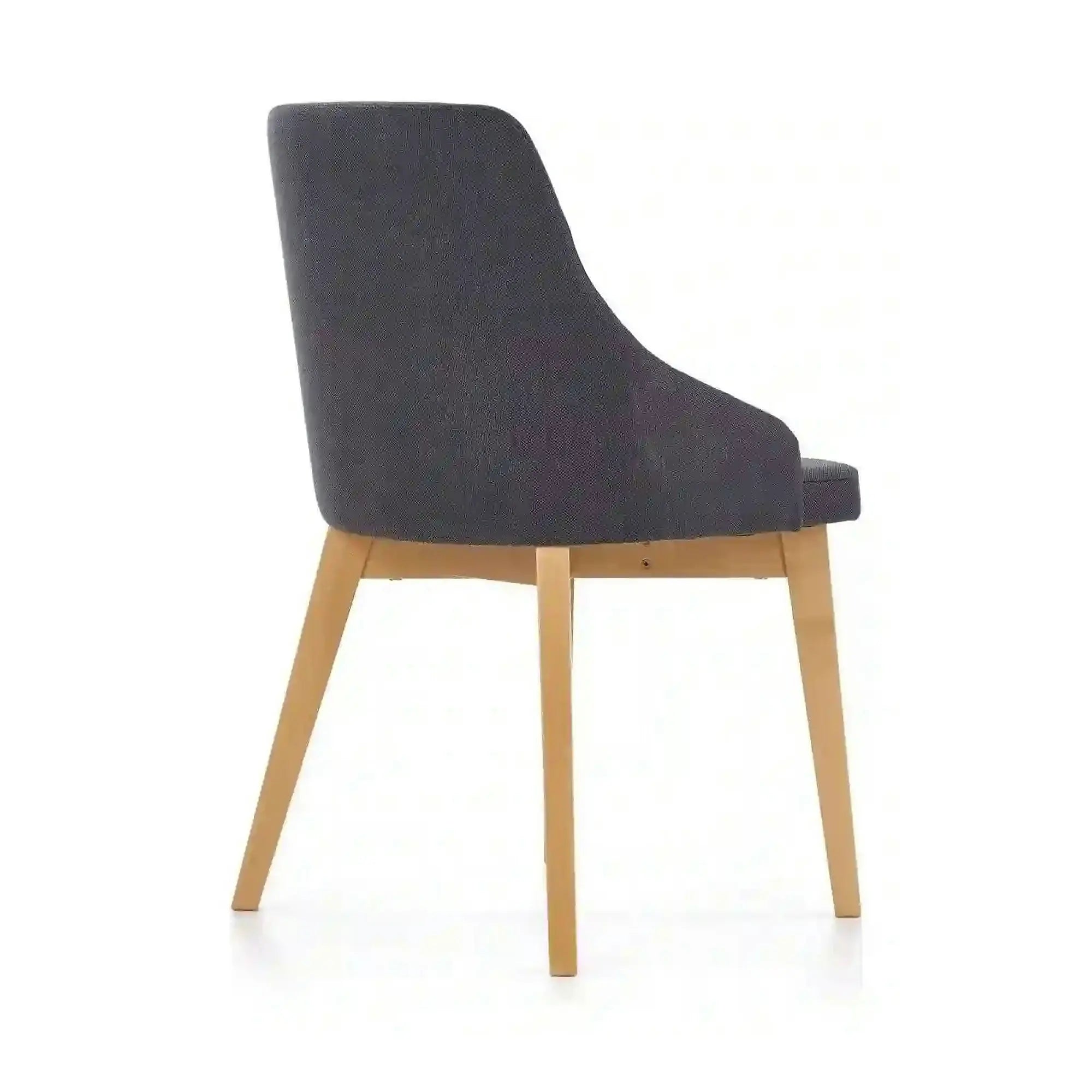Scaun TOLEDO, gri inchis/stejar miere, stofa clasica, 55x51x82 cm