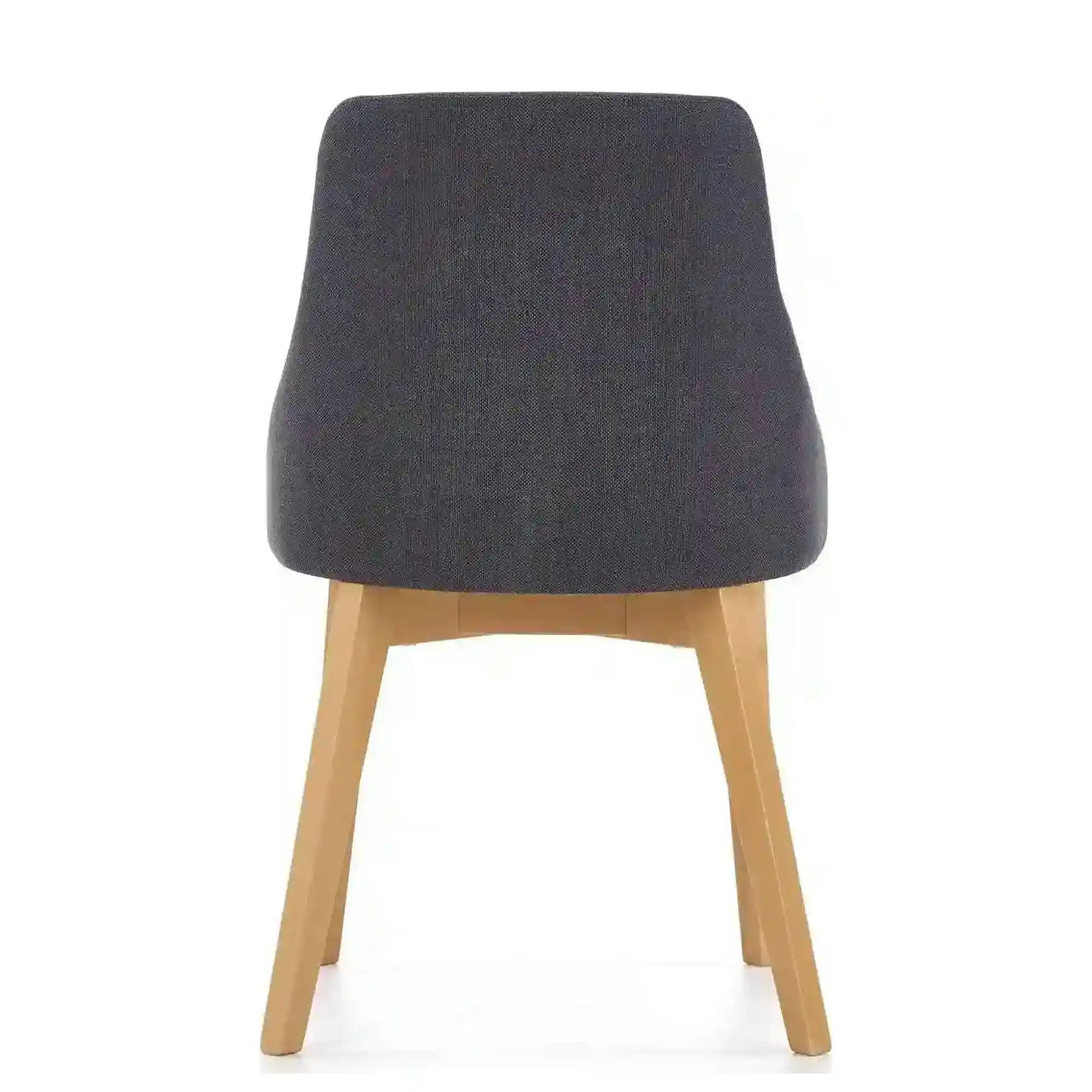 Scaun TOLEDO, gri inchis/stejar miere, stofa clasica, 55x51x82 cm