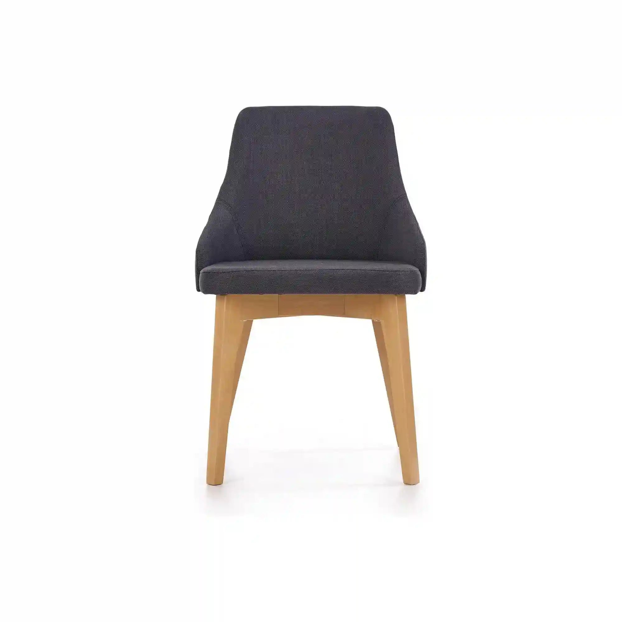 Scaun TOLEDO, gri inchis/stejar miere, stofa clasica, 55x51x82 cm