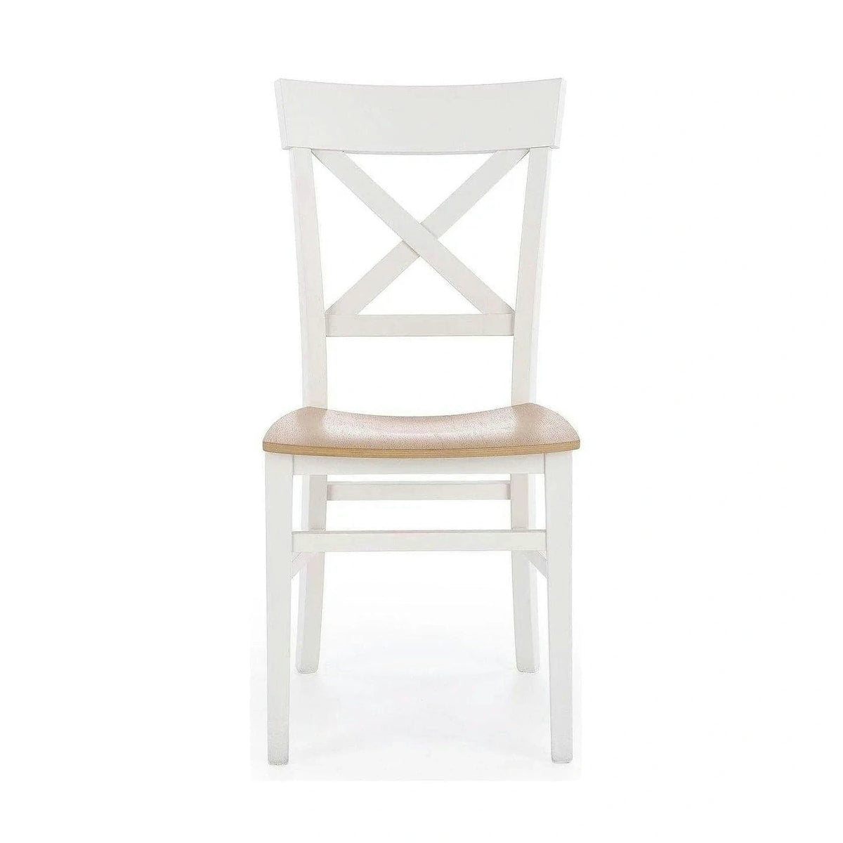 Scaun Tutti, stejar/alb, lemn de fag, 44X56X90 CM