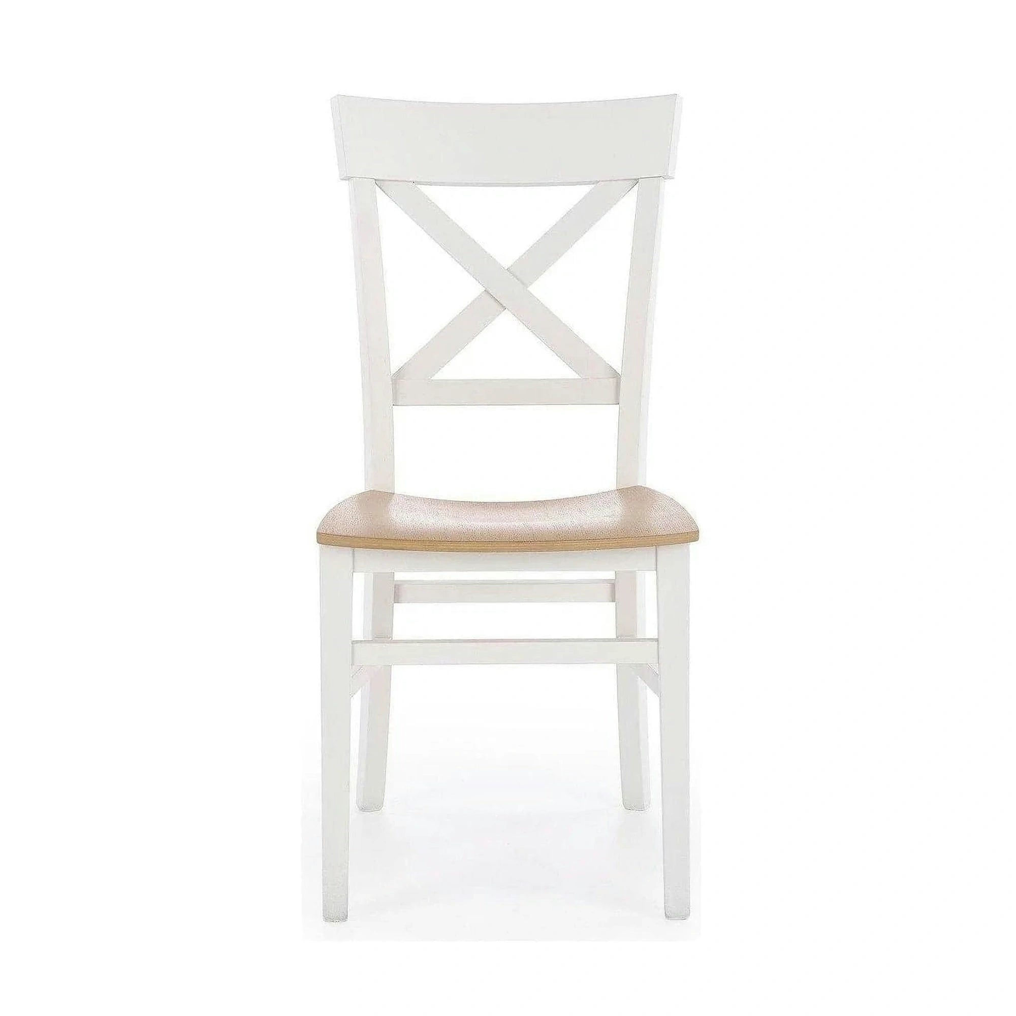 Scaun Tutti, stejar/alb, lemn de fag, 44X56X90 CM