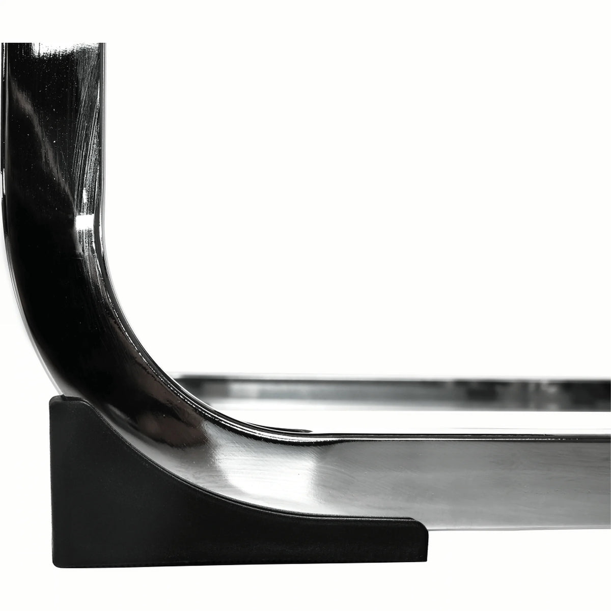 Scaun VATENA, alb/crom, piele ecologica/metal, 42x56x99 cm
