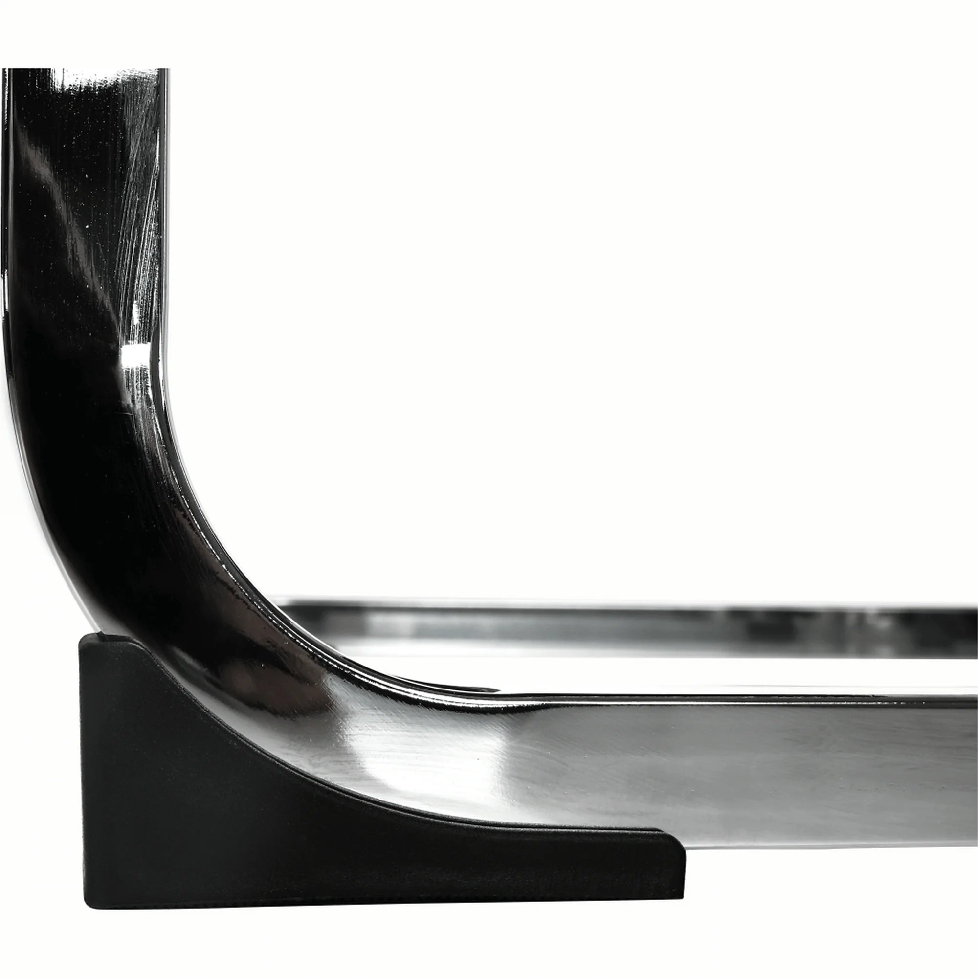Scaun VATENA, alb/crom, piele ecologica/metal, 42x56x99 cm