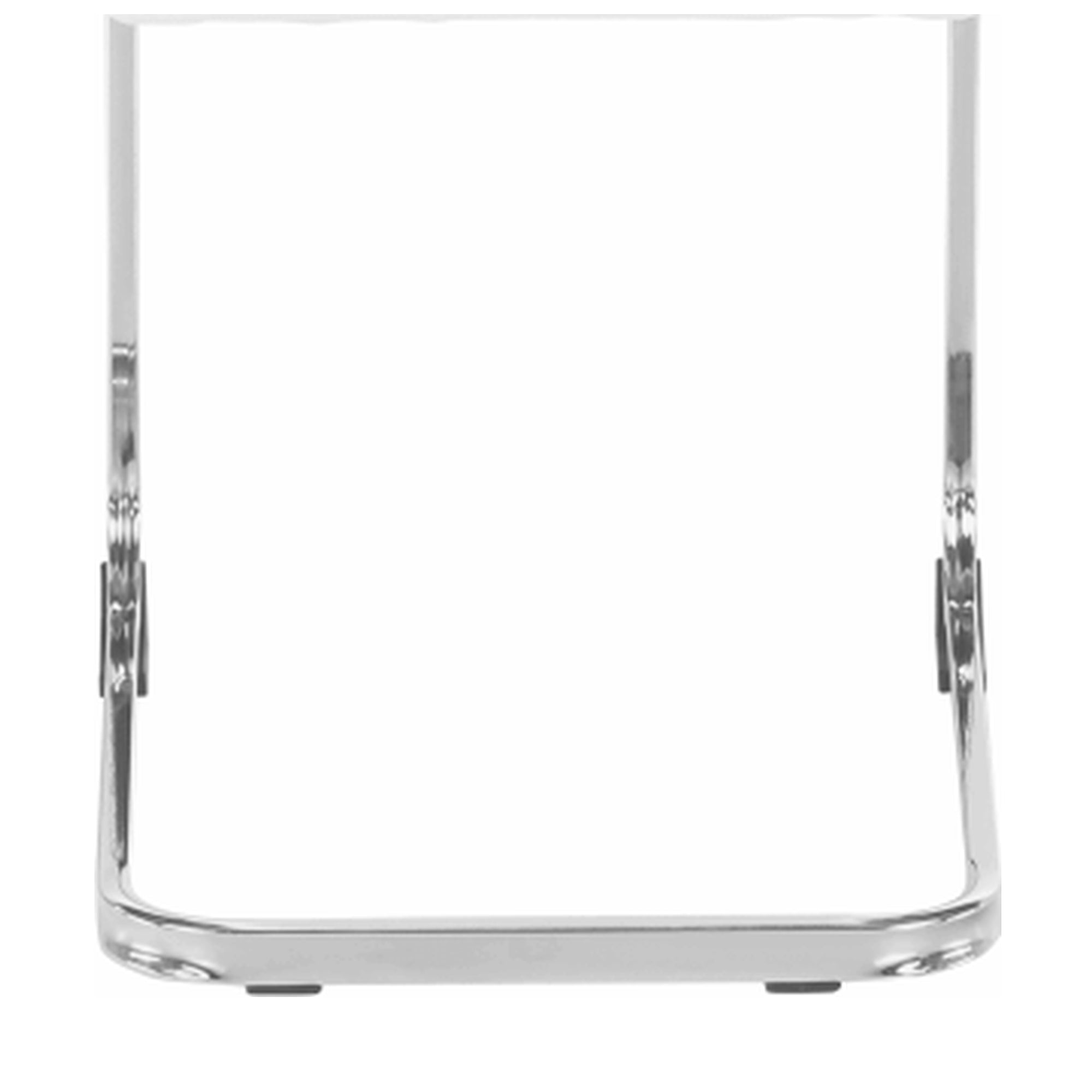 Scaun VATENA, alb/crom, piele ecologica/metal, 42x56x99 cm