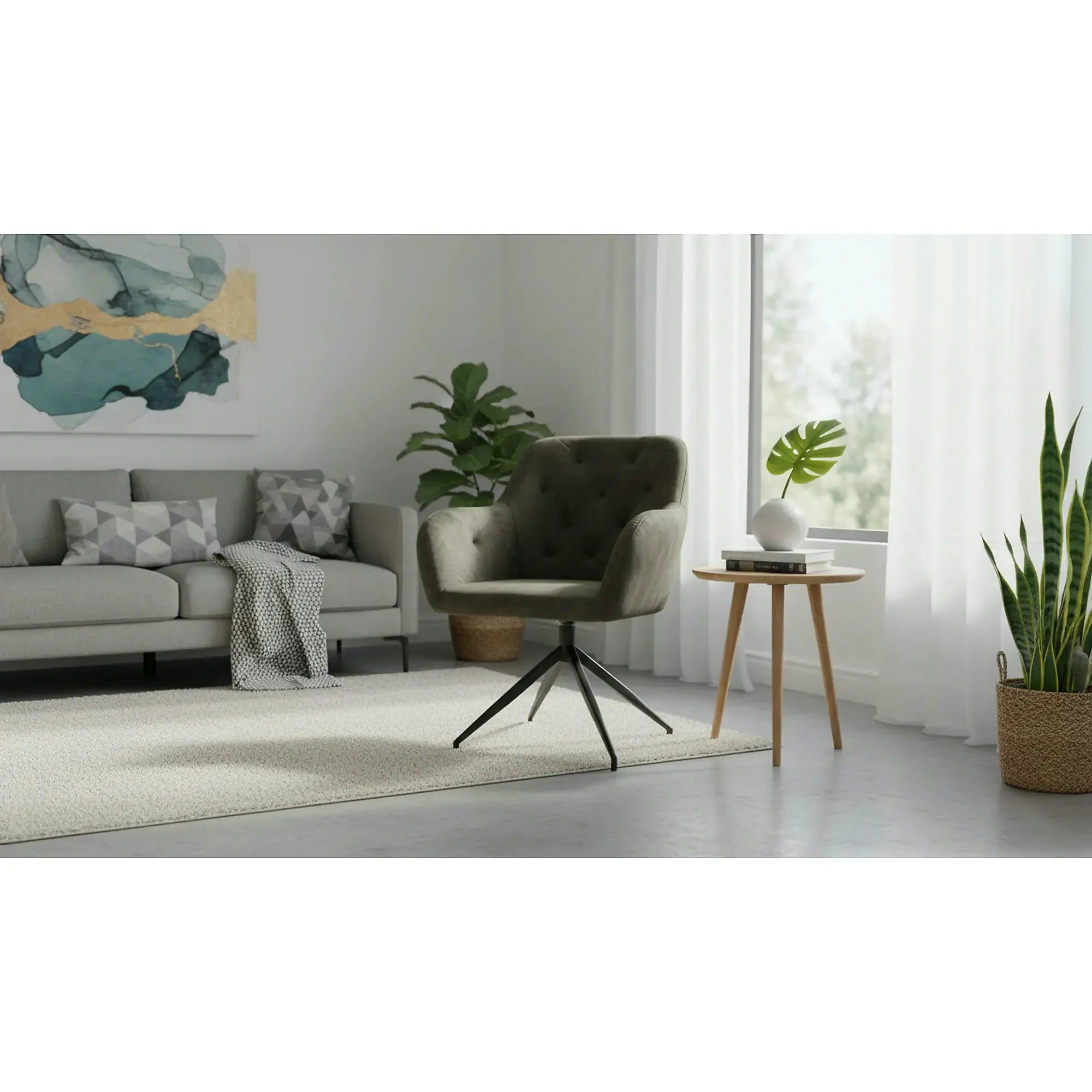 Scaun VELEZA NEW, maro/negru, stofa catifelata/metal, 66x66x83 cm