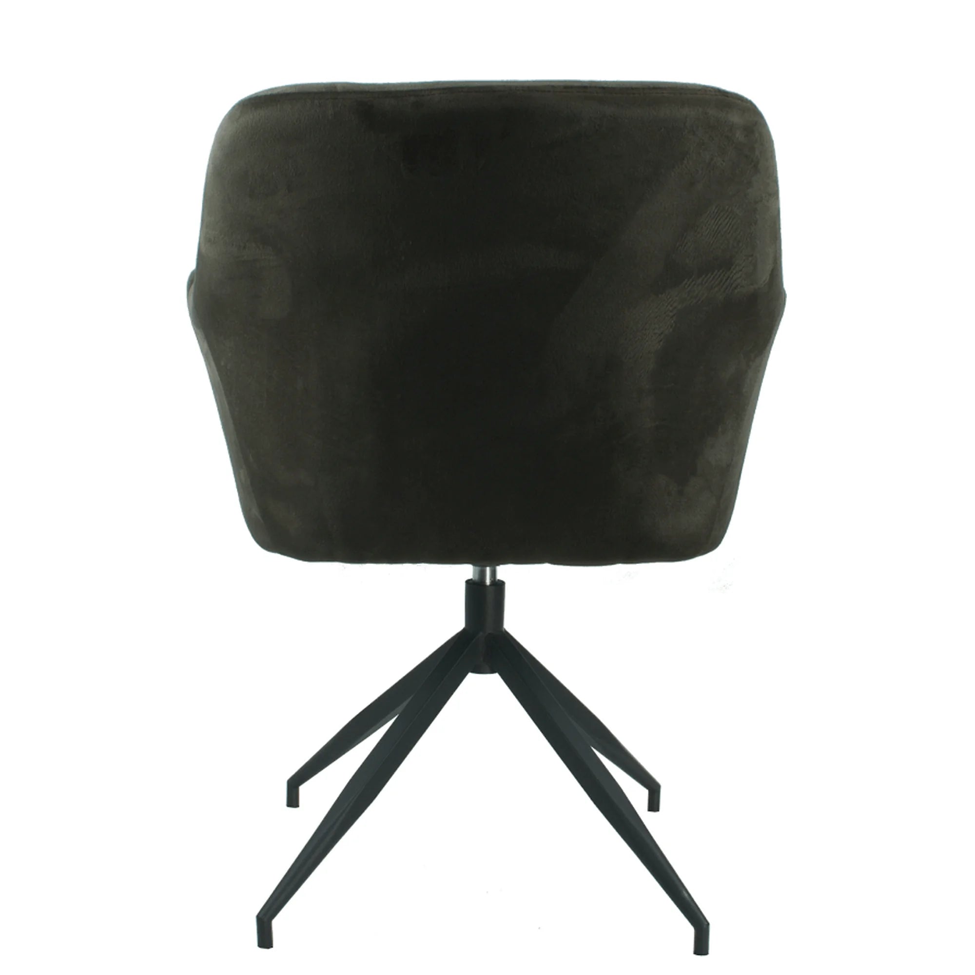 Scaun VELEZA NEW, maro/negru, stofa catifelata/metal, 66x66x83 cm