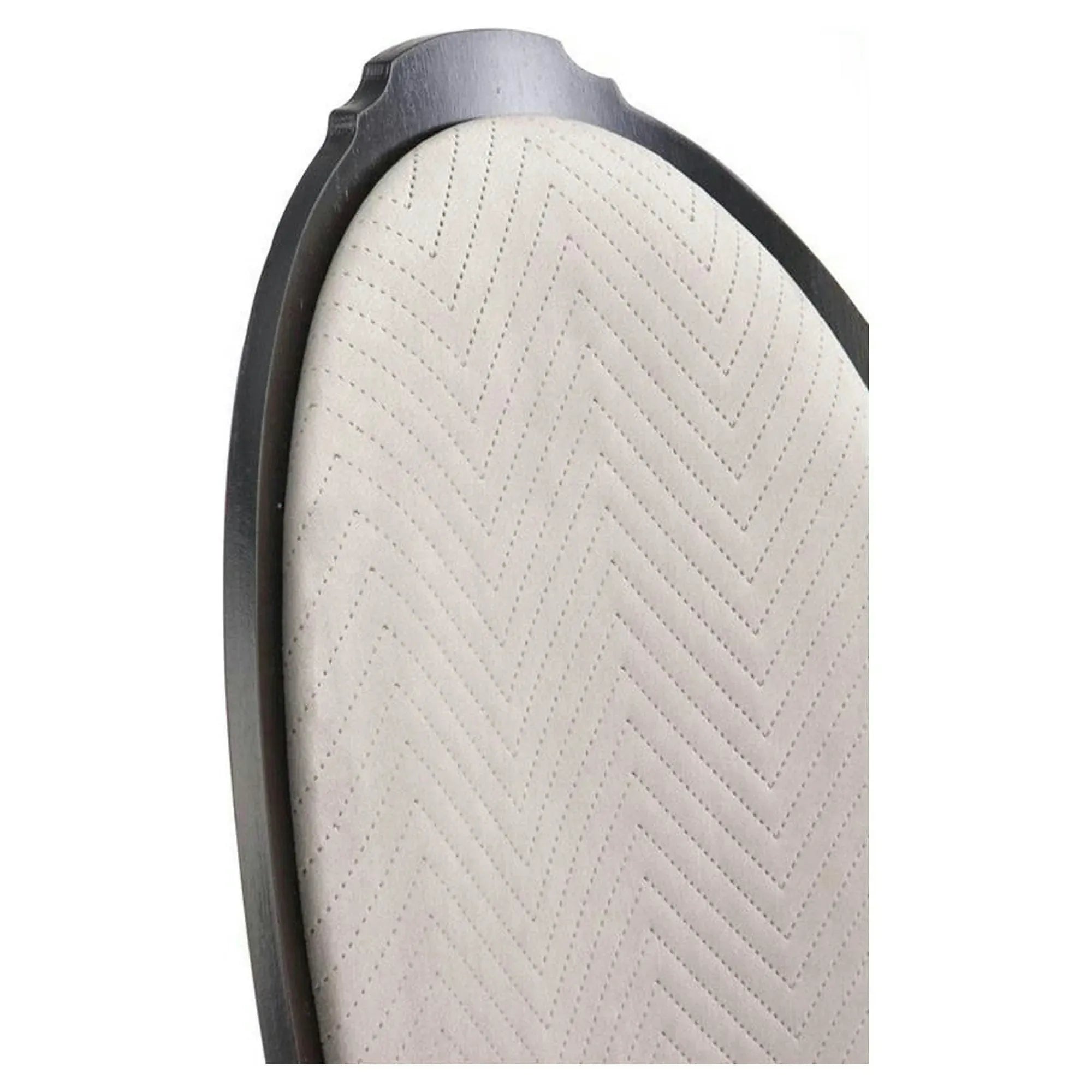 Scaun VELO, bej/negru, stofa catifelata/lemn, 44x53x96 cm