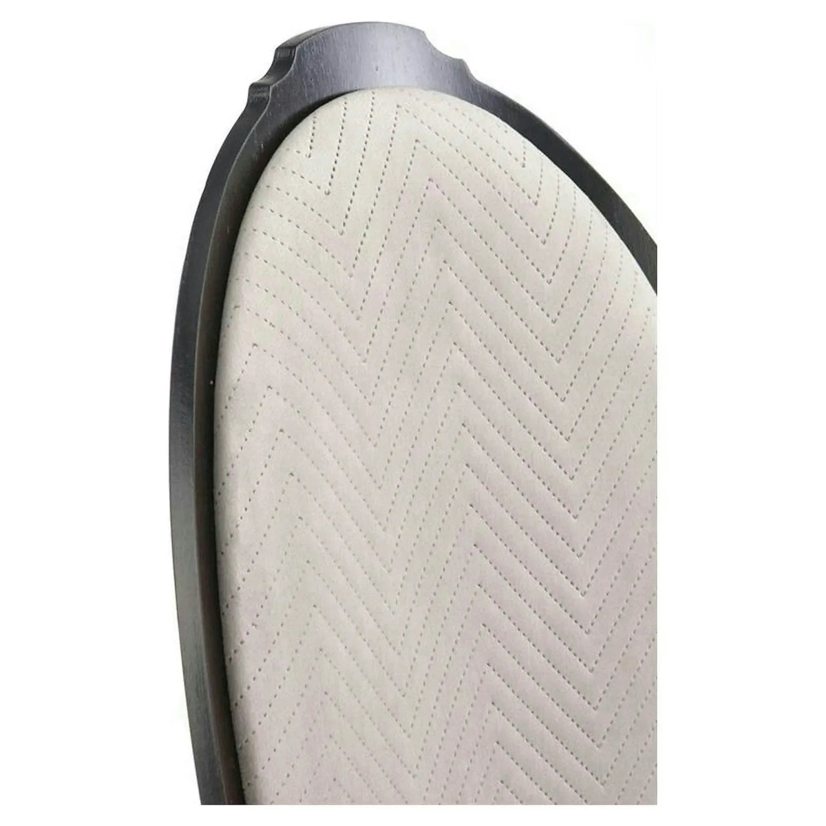 Scaun VELO, bej/negru, stofa catifelata/lemn, 44x53x96 cm