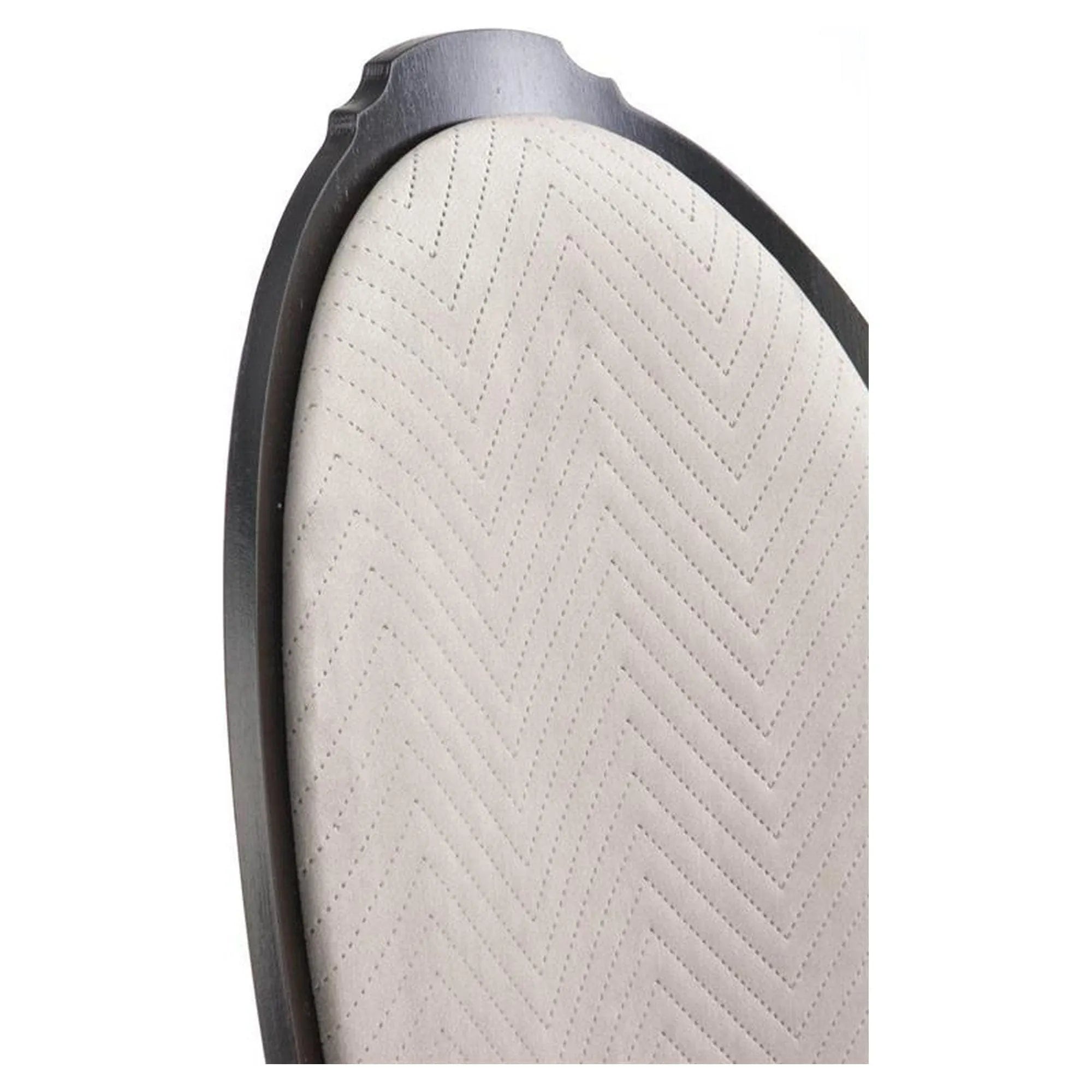 Scaun VELO, bej/negru, stofa catifelata/lemn, 44x53x96 cm